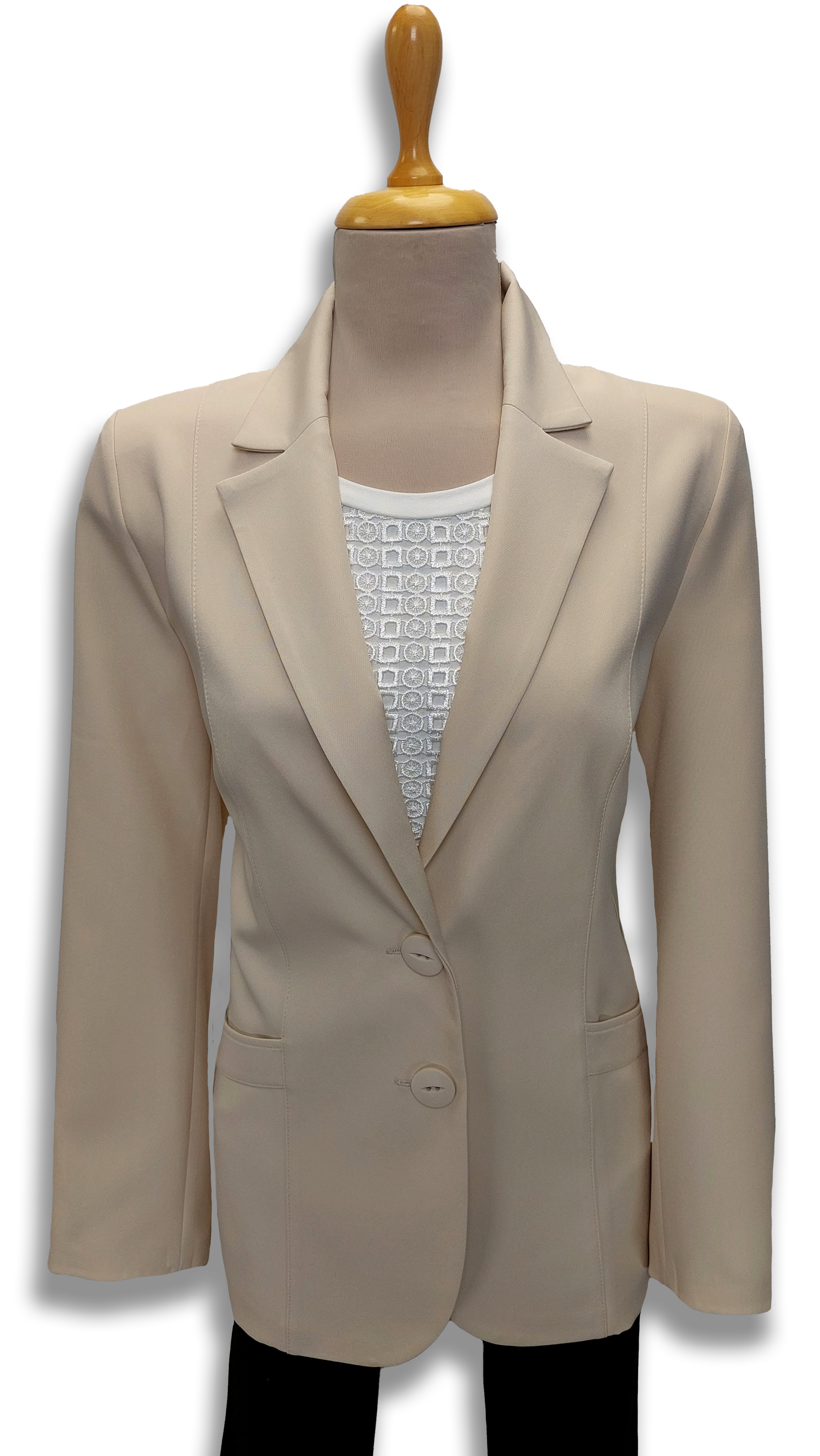 Rella elongated light beige blazer product image