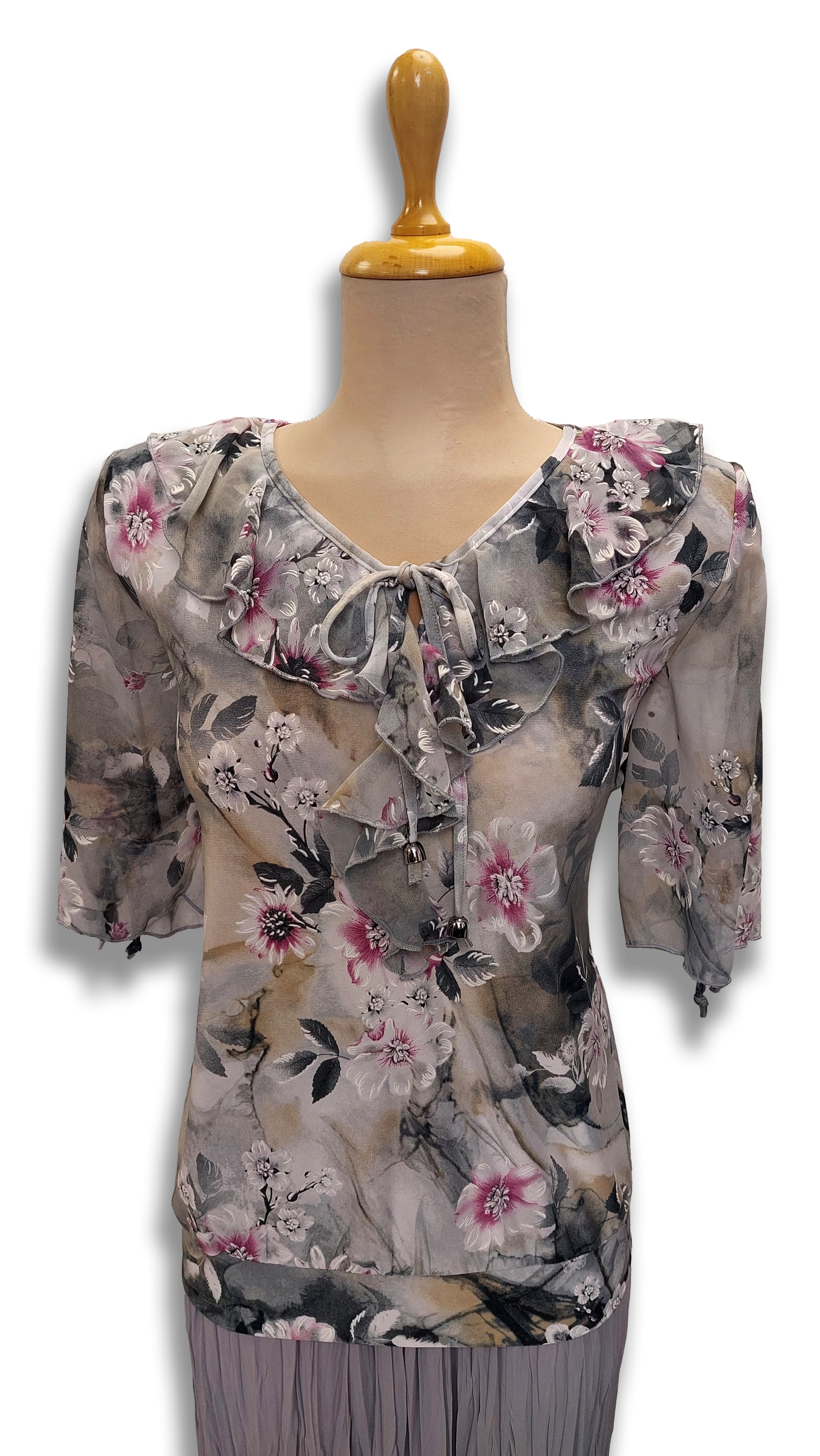 Edyta zabós drab floral blouse product image