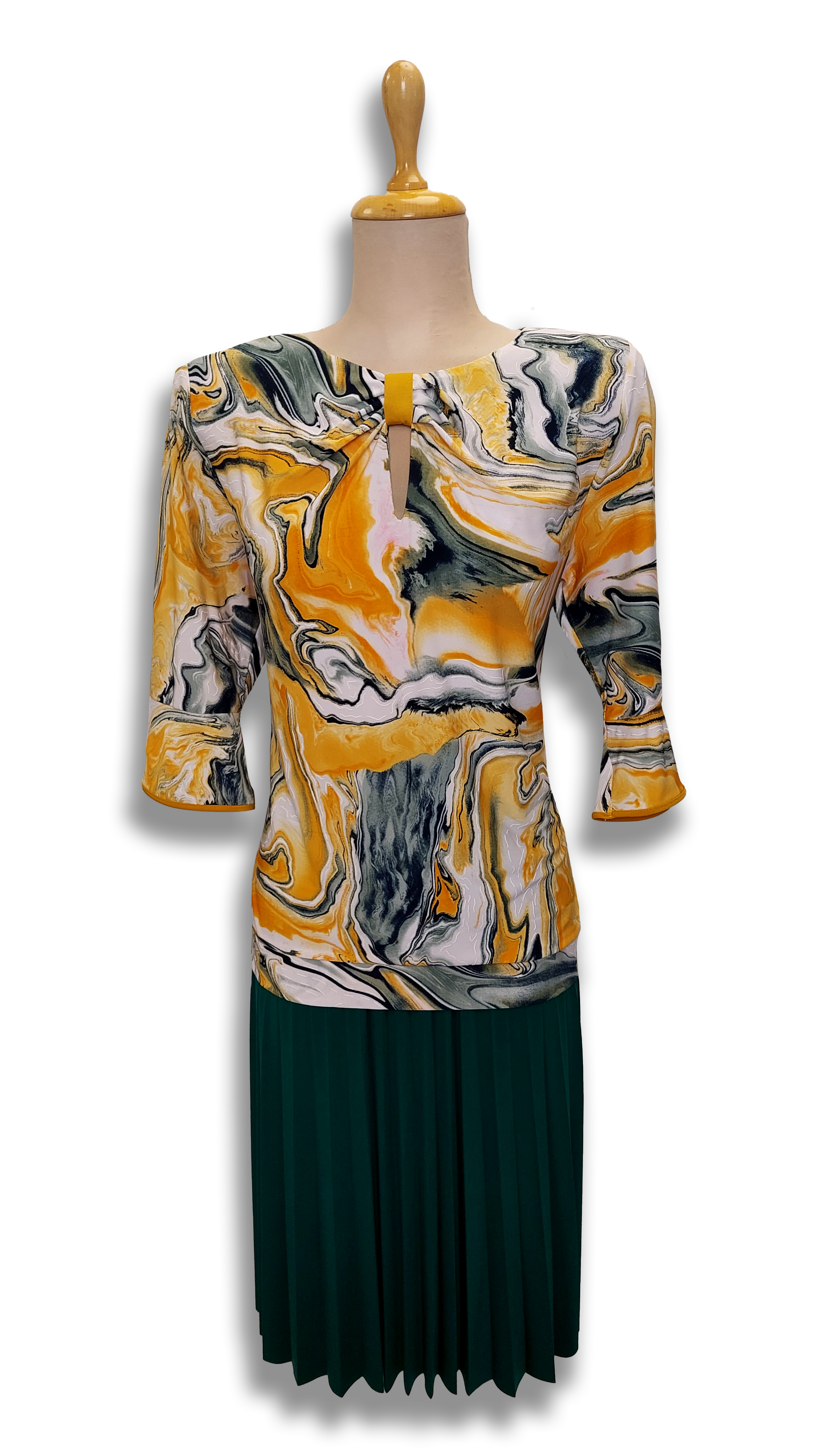 Aliz yellow bow blouse product image