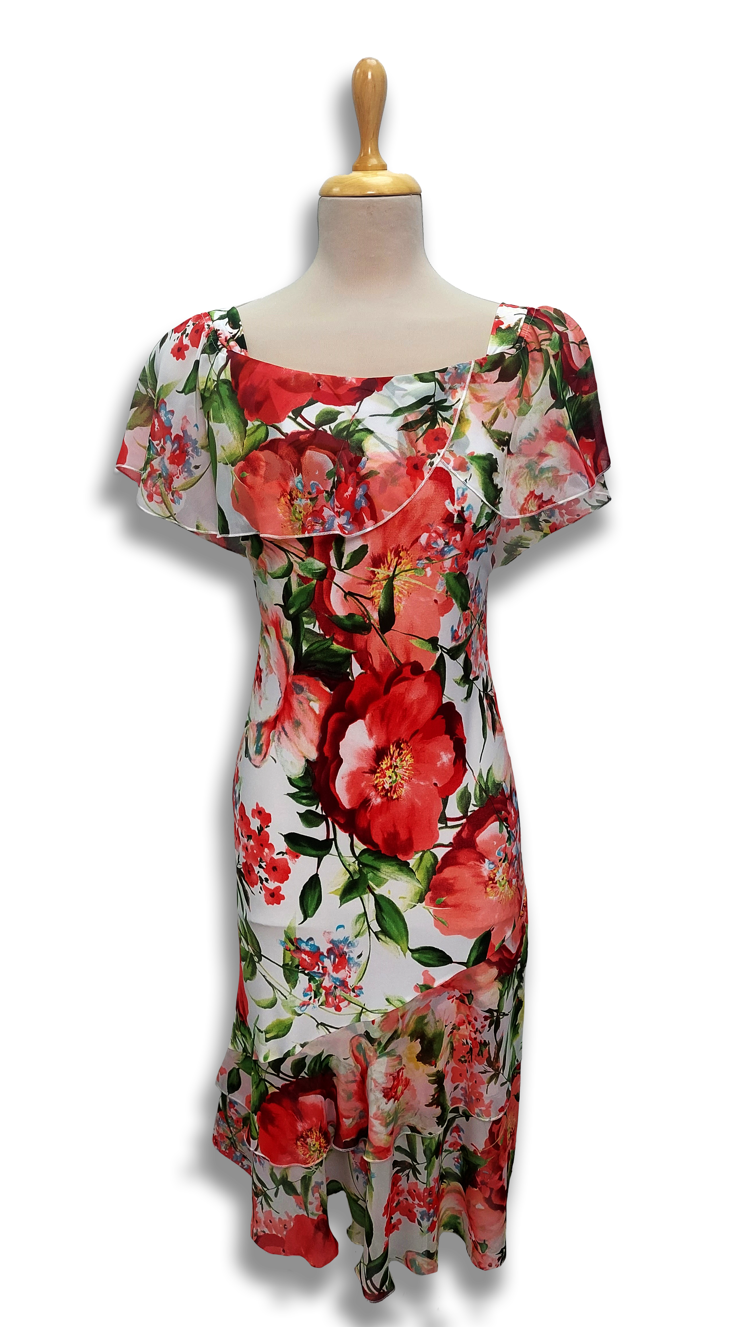 Angi with red poppy dress product image
