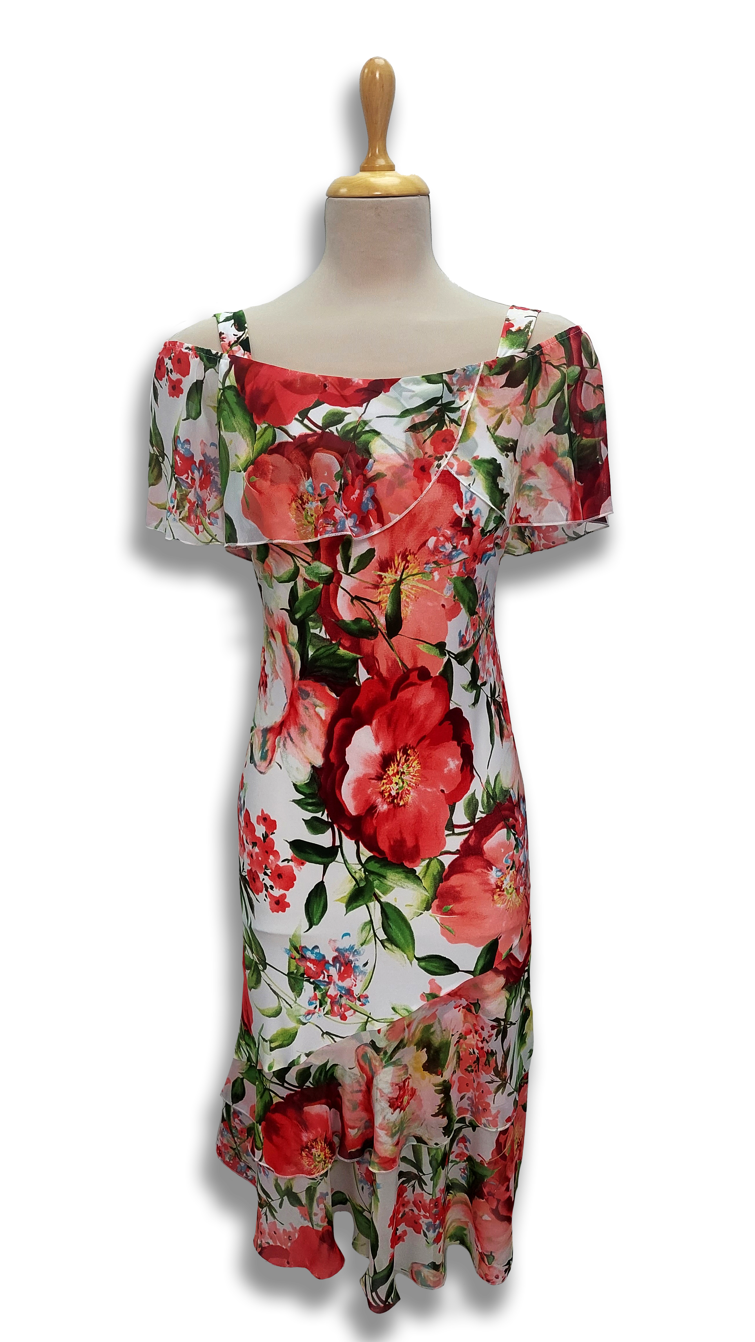Angi with red poppy dress product image