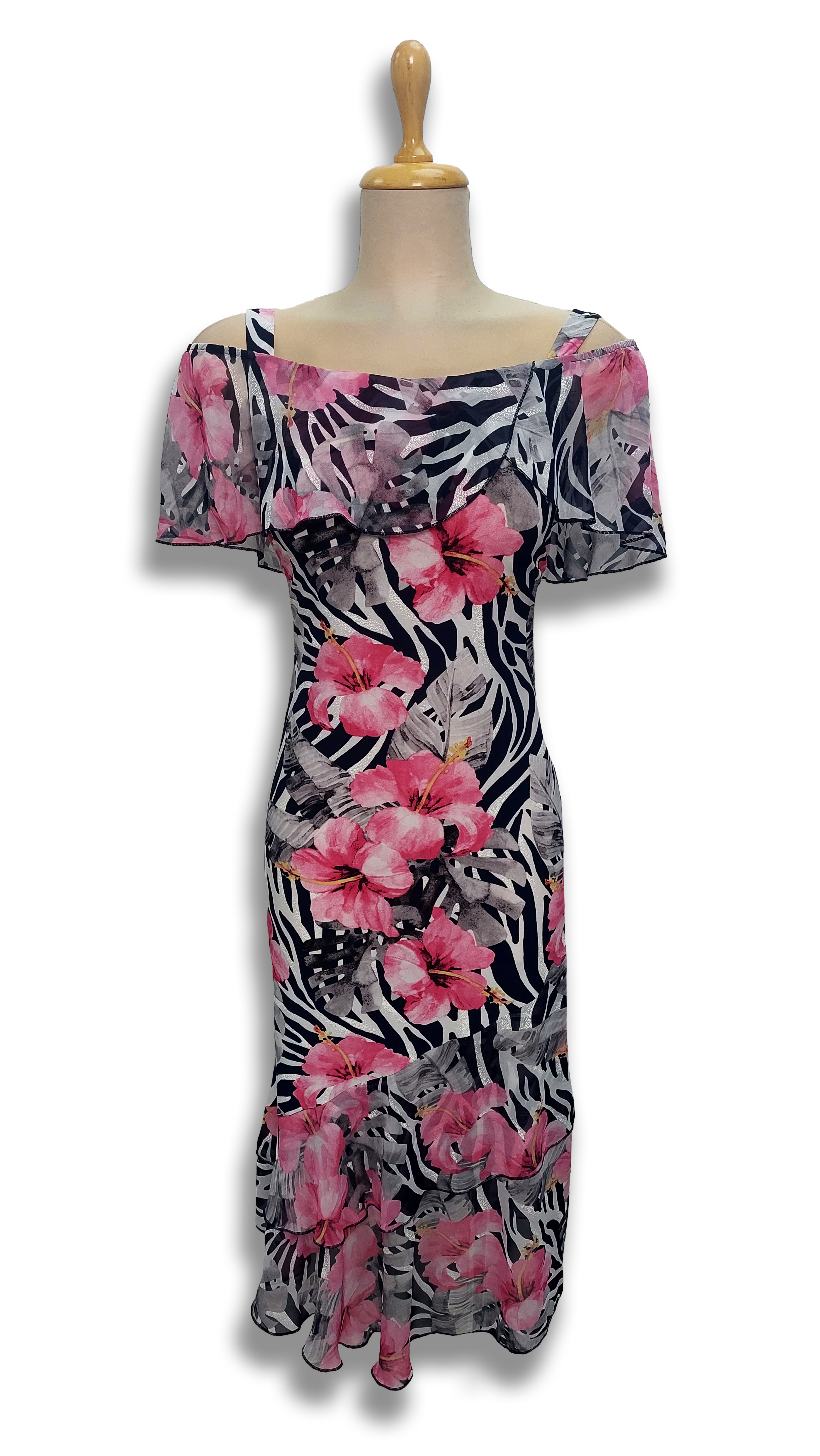 Angi pink hibiscus dress product image