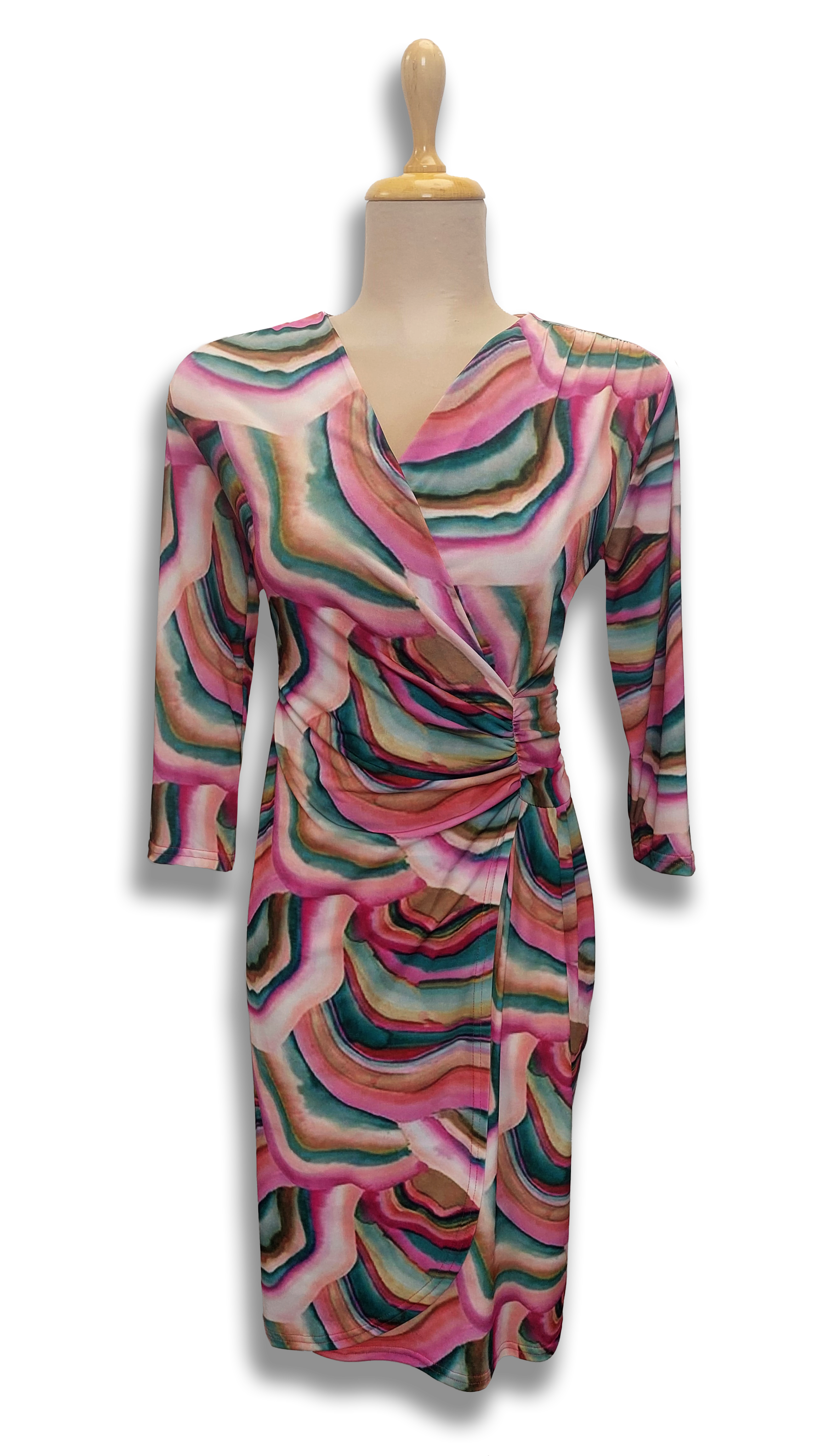 Colored rainbow pattern drawn by Réka dress product image