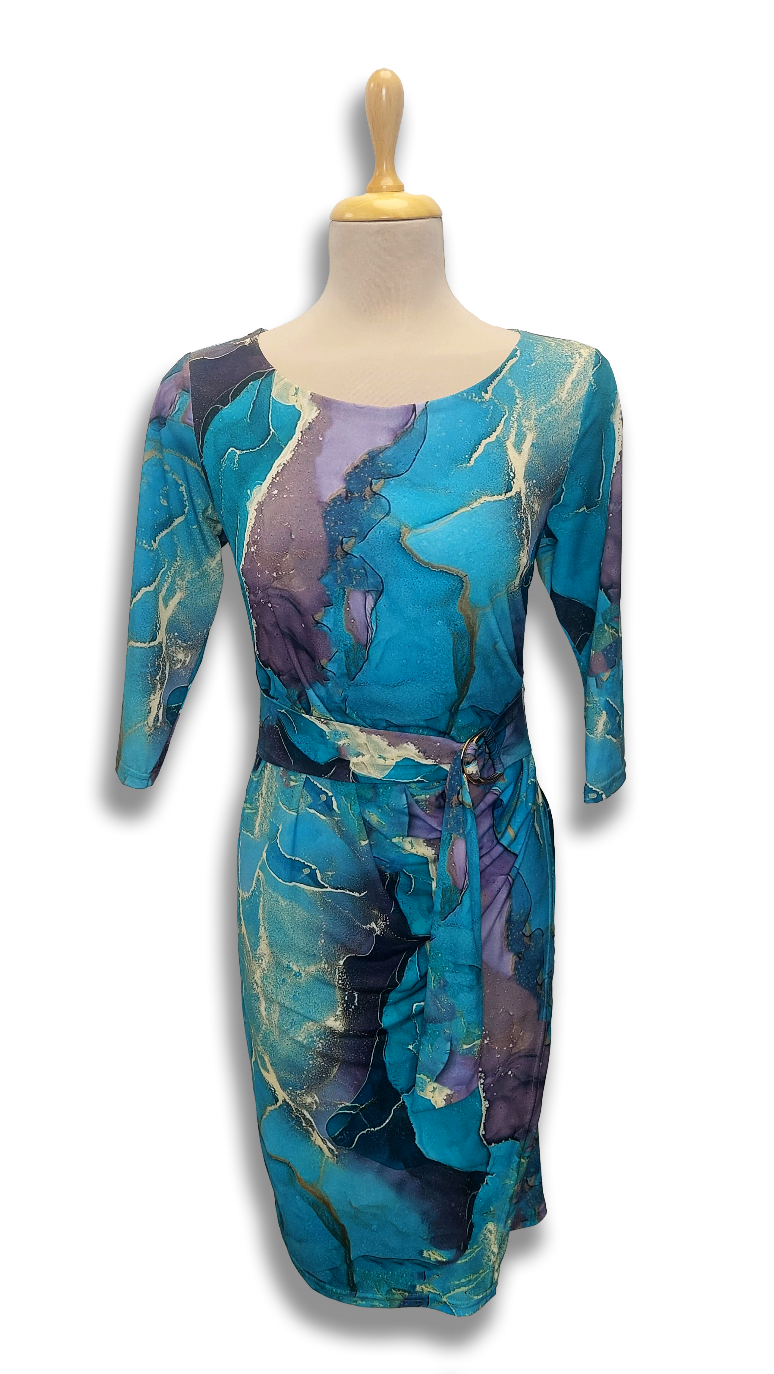 Réka dress with purple pattern dress product image