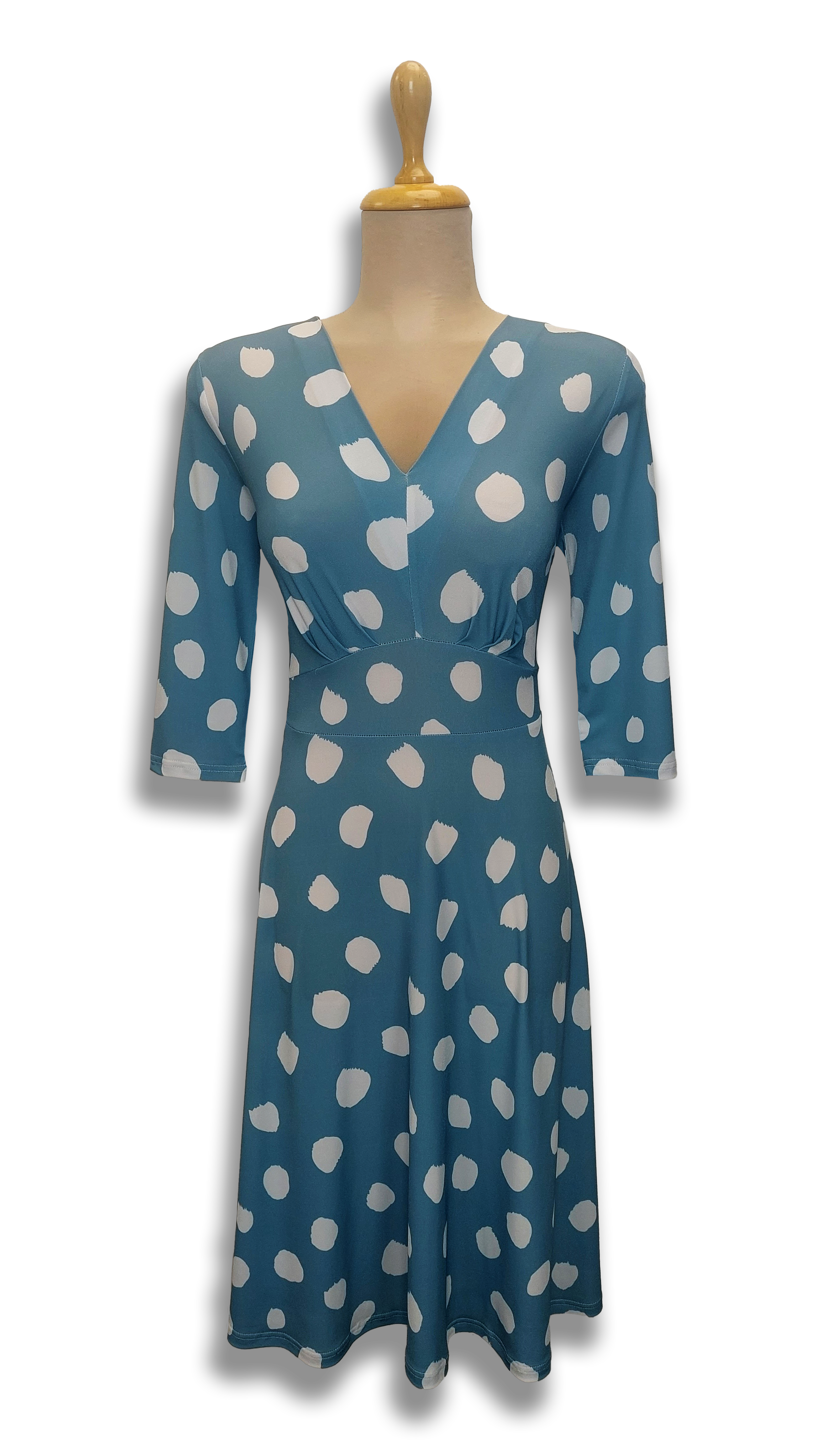 Réka gloknis denim blue with spots dress product image
