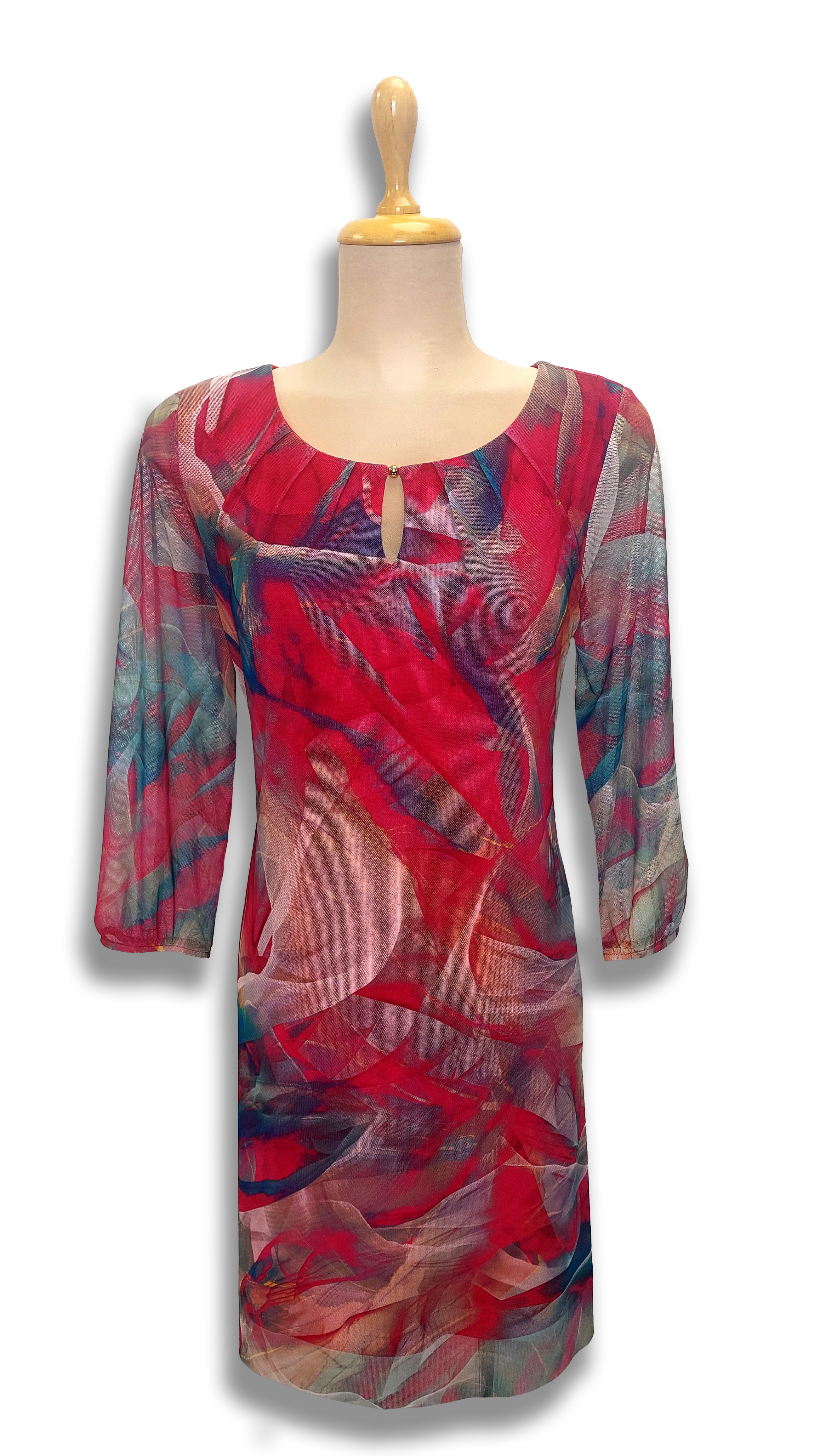Tilda expanding red blur casual dress product image