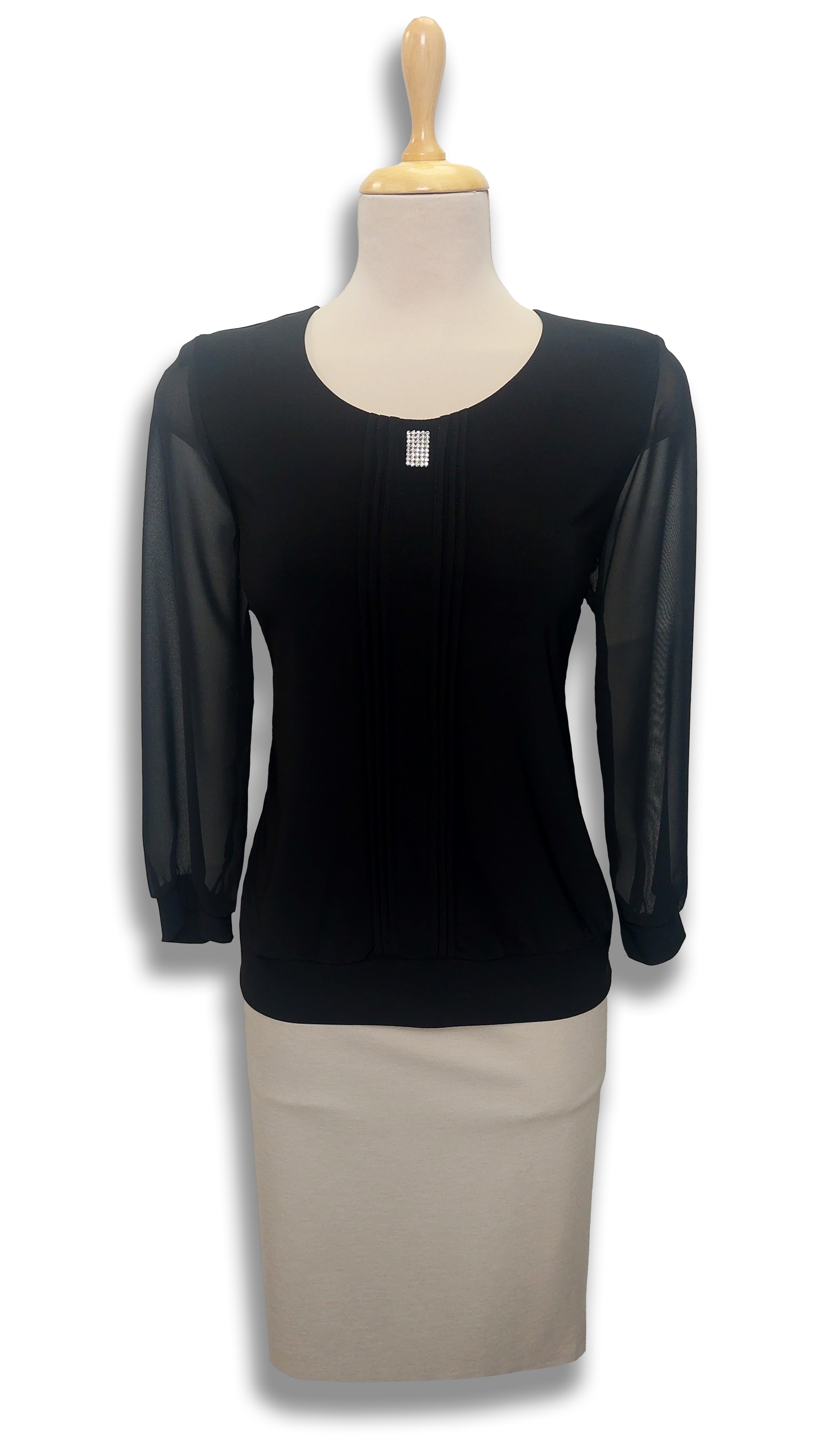 Magda pies are black blouse product image