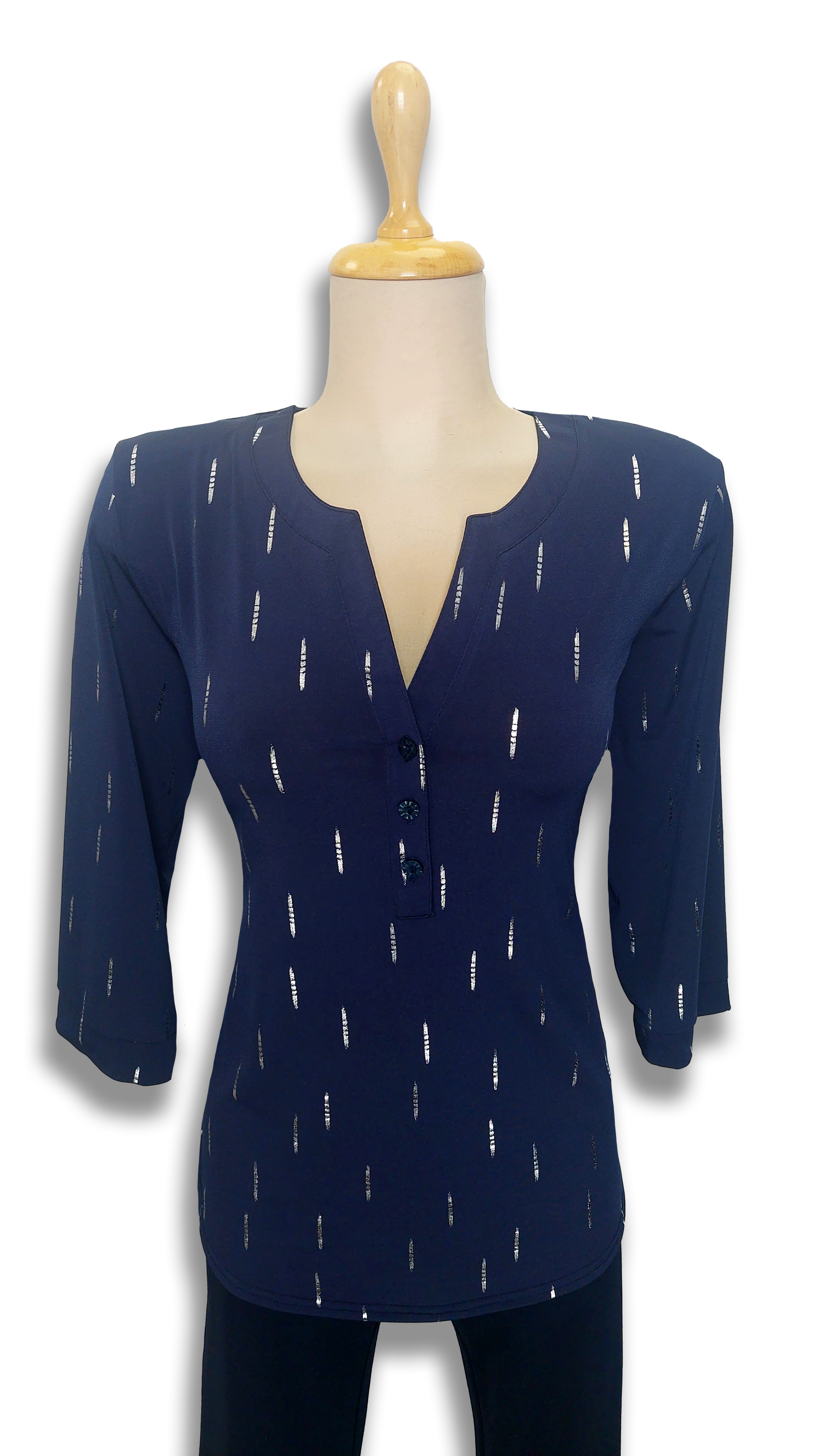 Márta dark blue-gold blouse product image