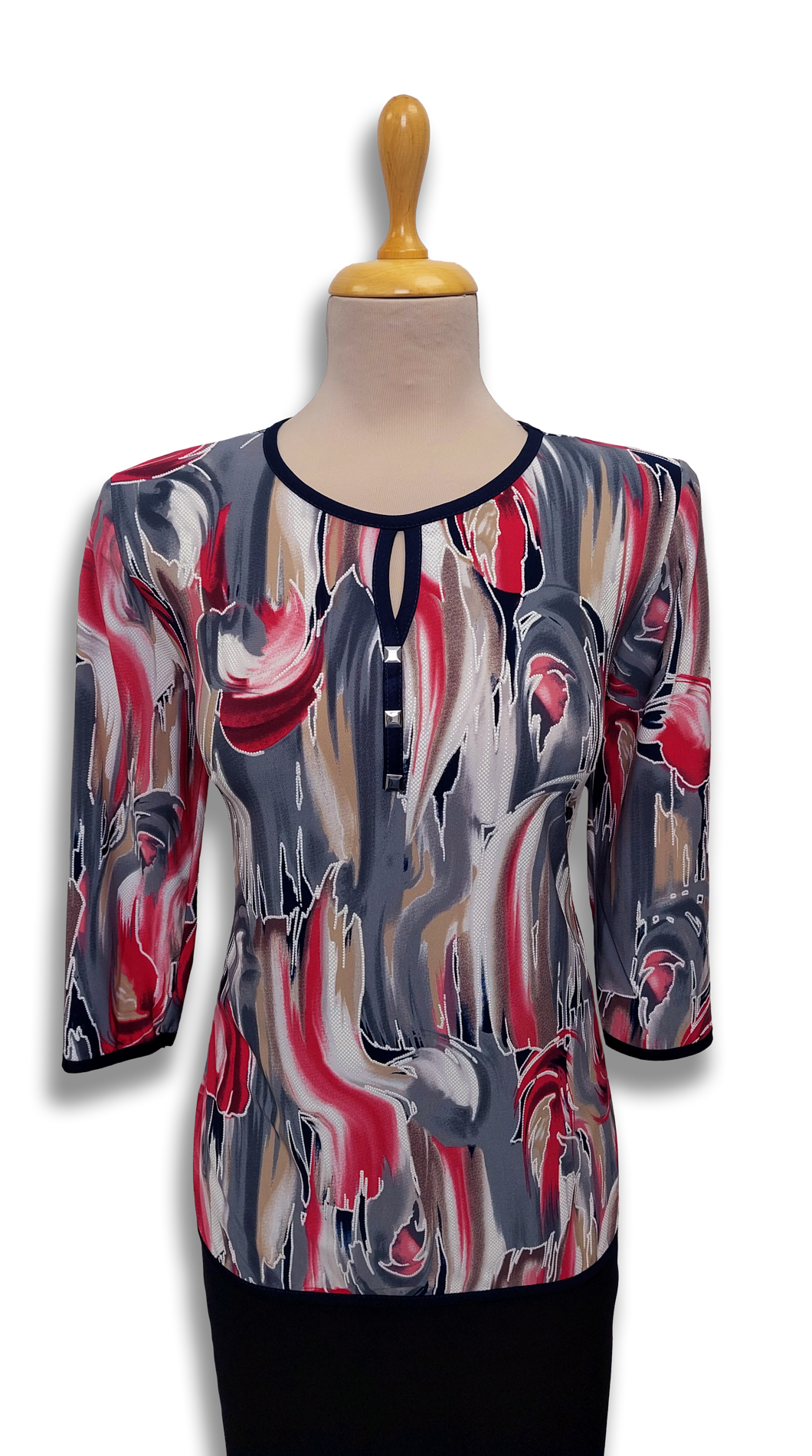 Amina pink wave blouse product image