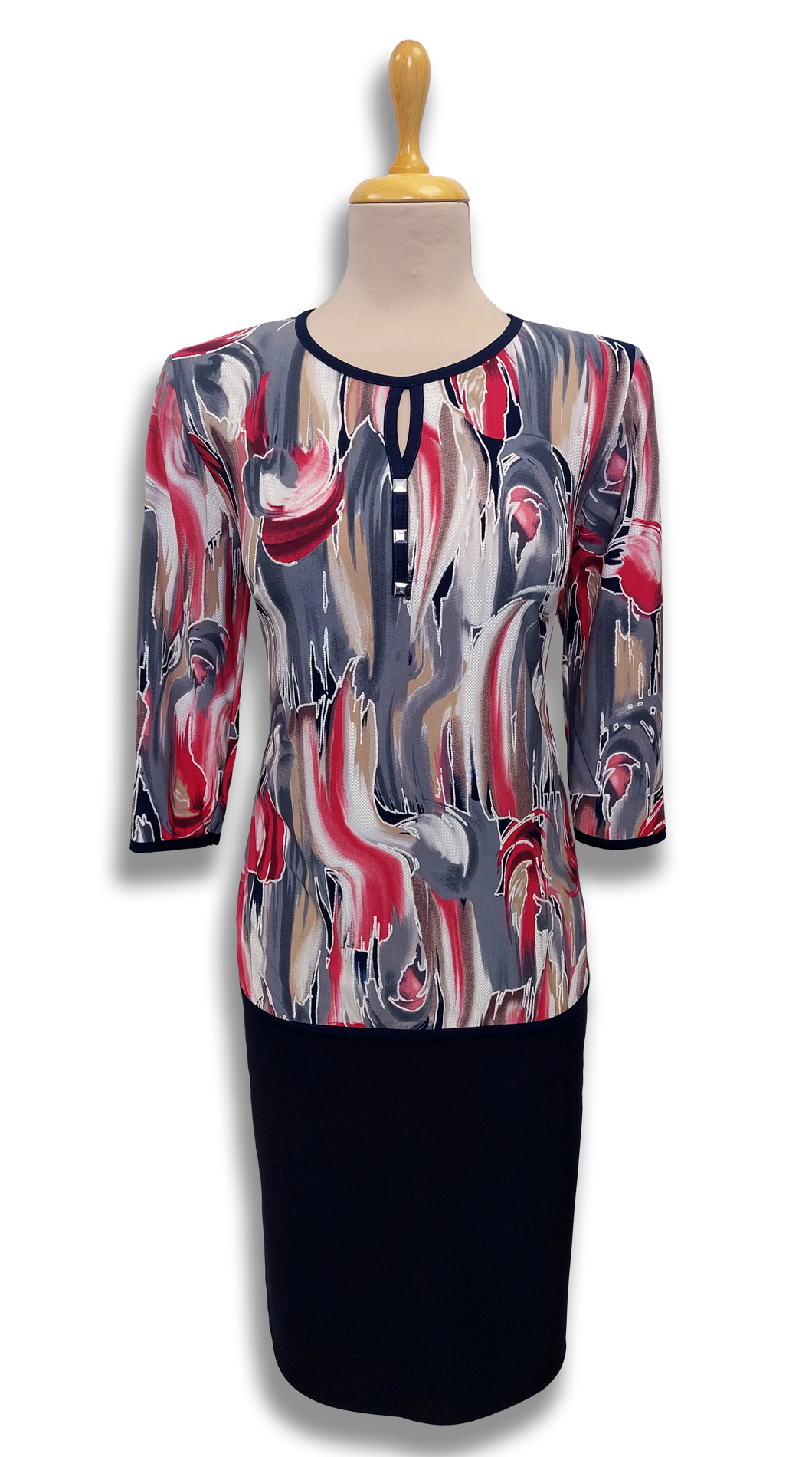 Amina pink wave blouse product image