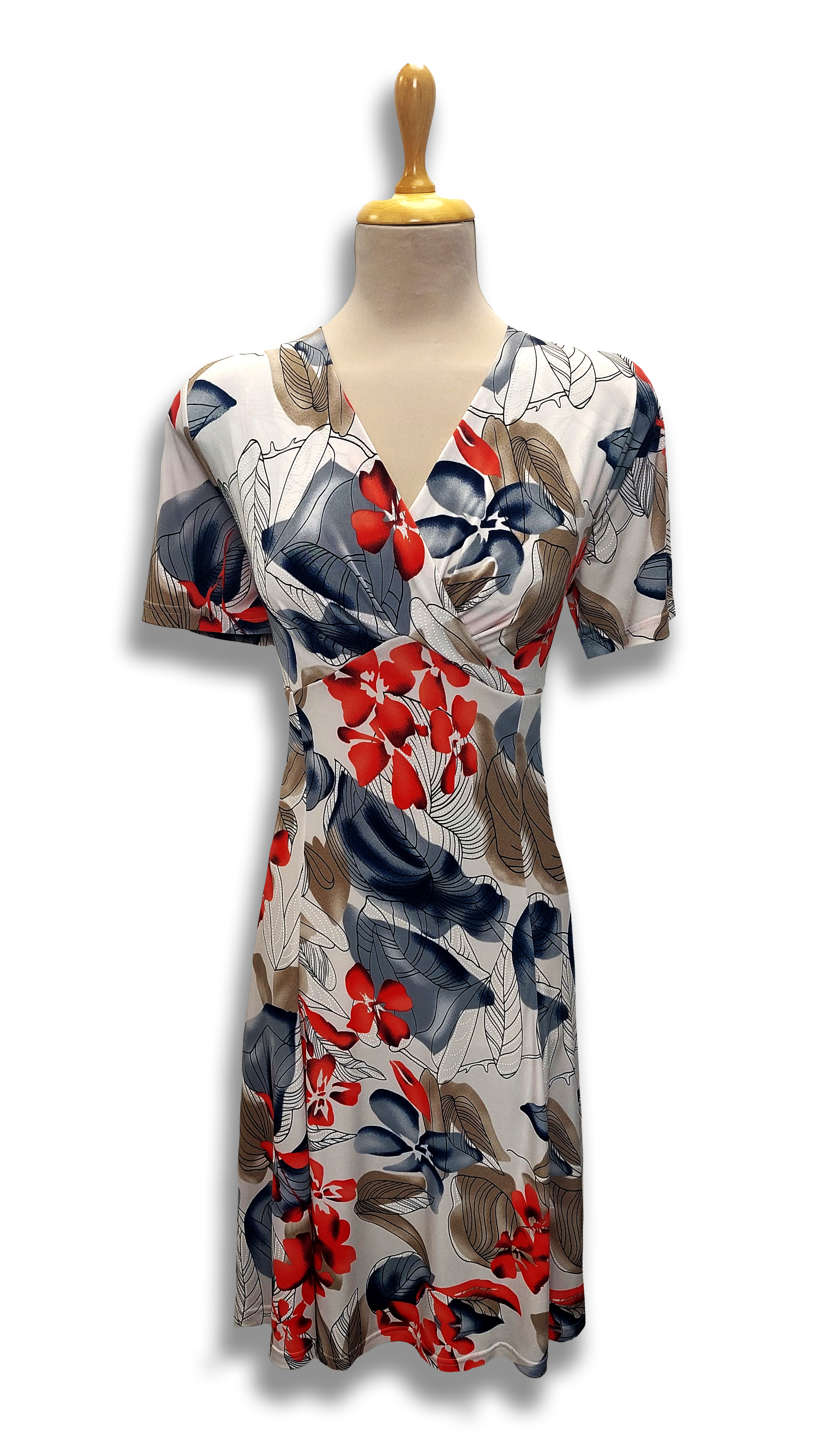 Angela red pattern dress product image