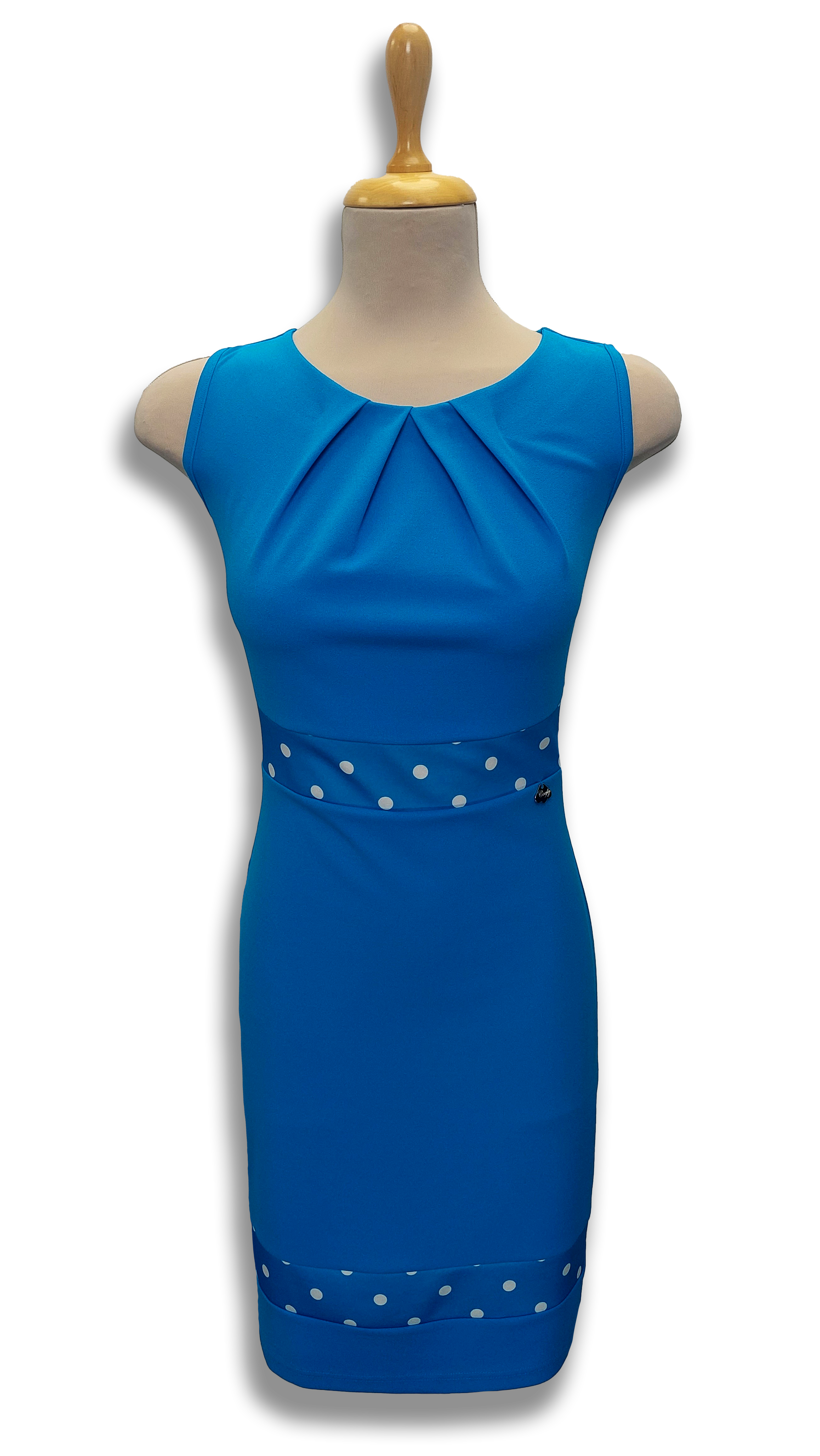 Carmen medium blue speckled dress product image