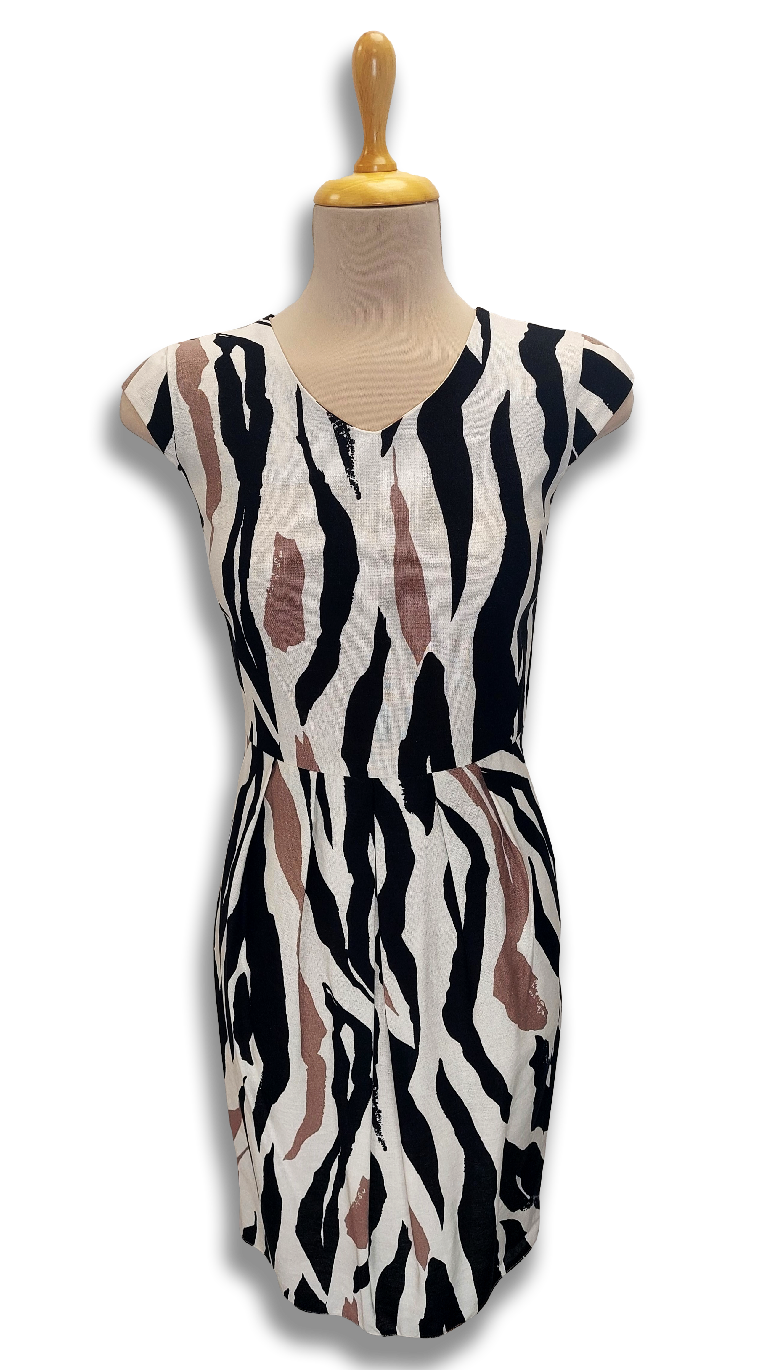 Renata linen with beige pattern Summer Dress product image