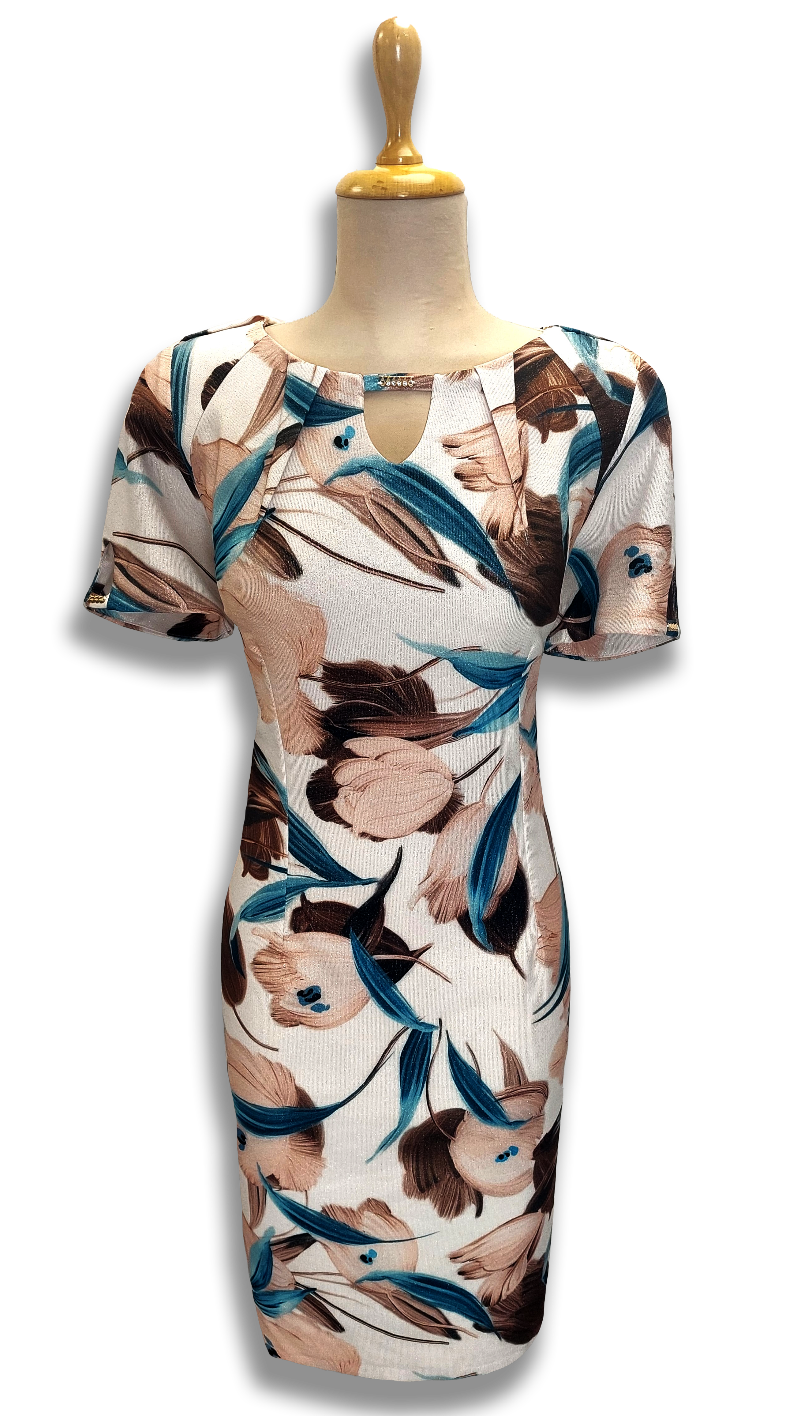 Tilda straight beige floral casual dress product image
