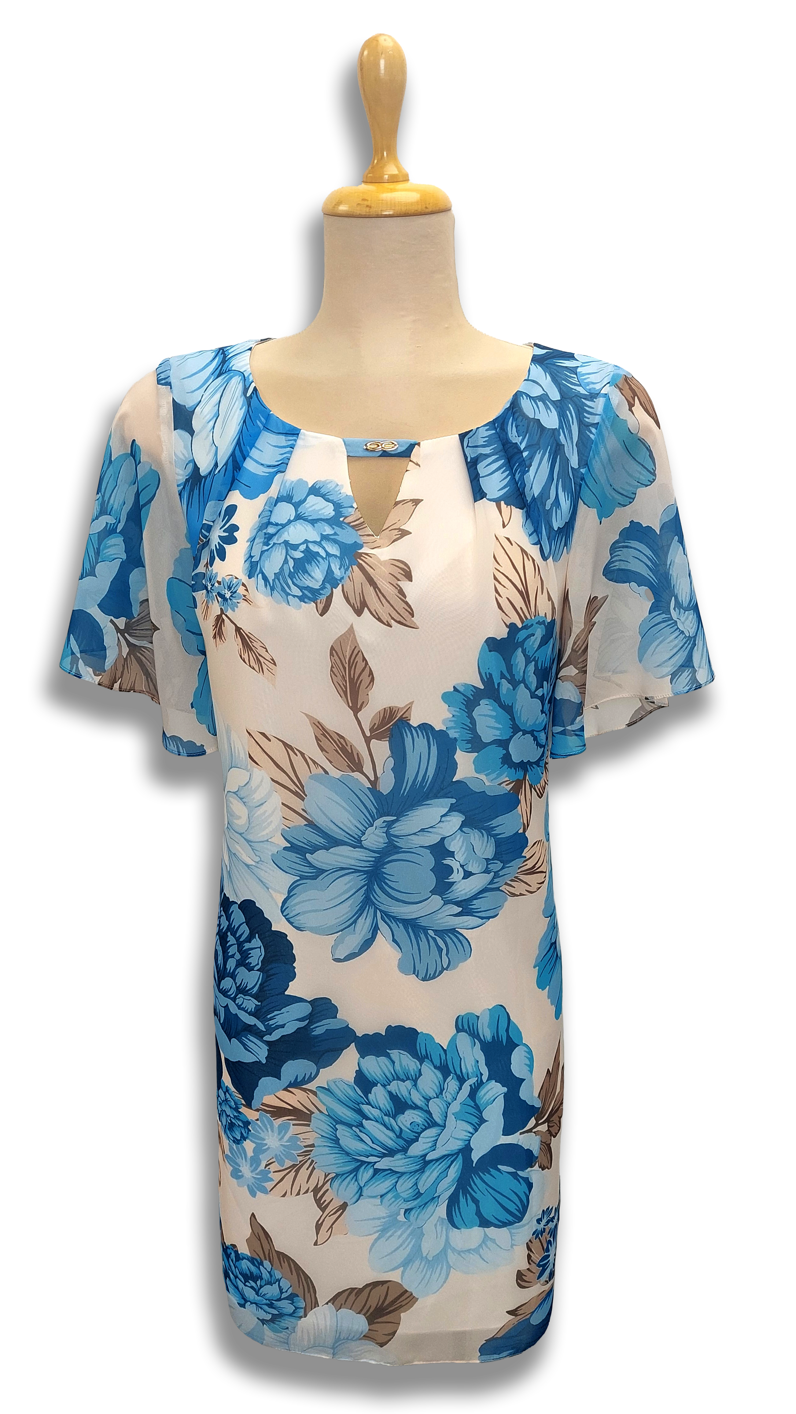 Tilda muslin light blue floral casual dress product image