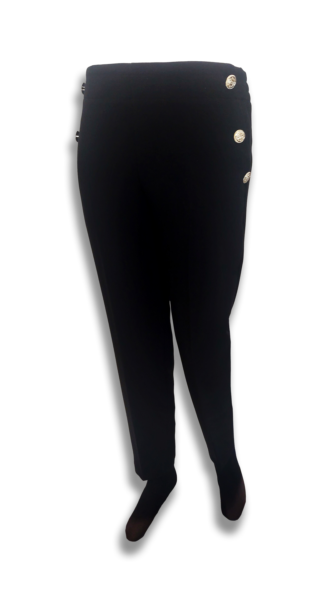 Nora black button down pants product image
