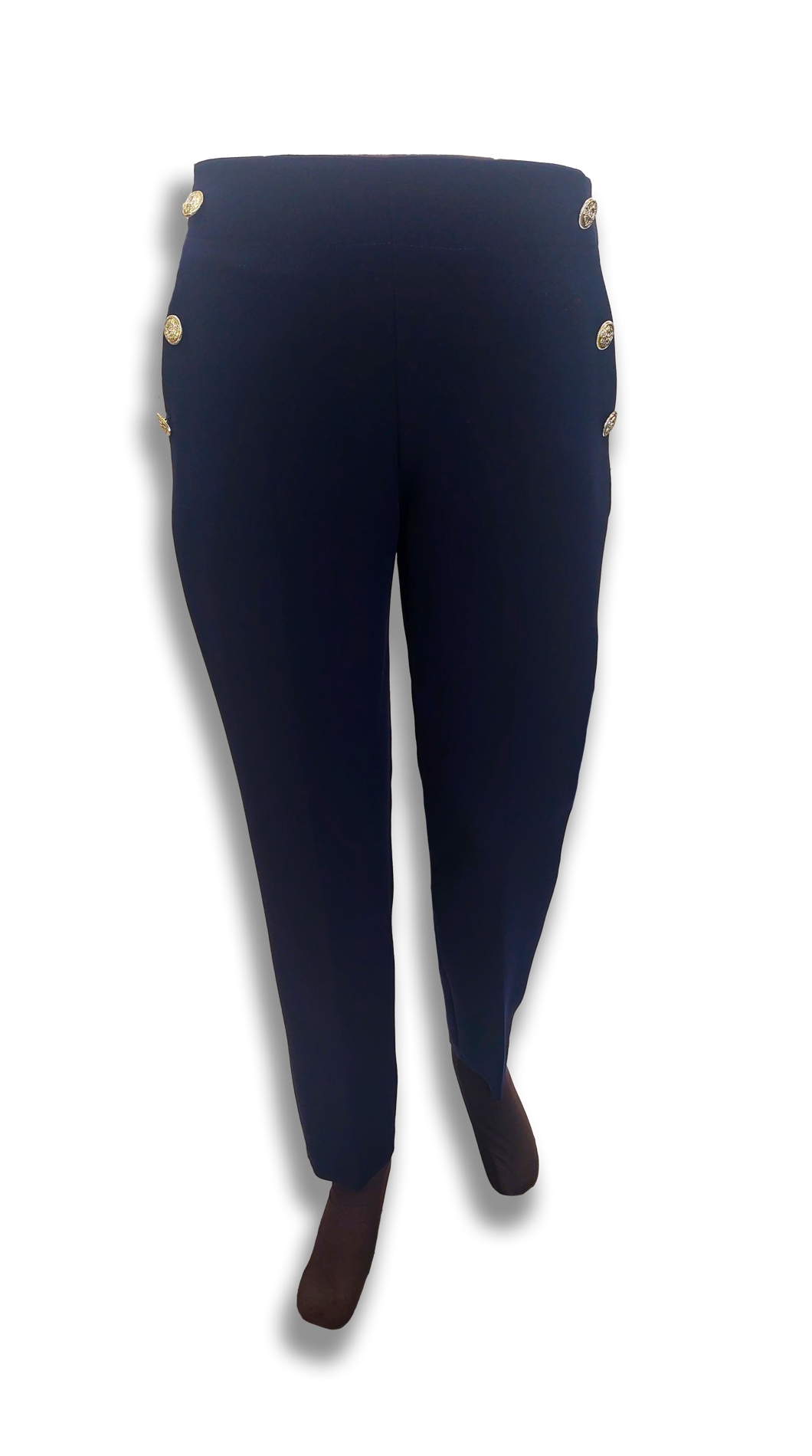 Nora dark blue button down pants product image