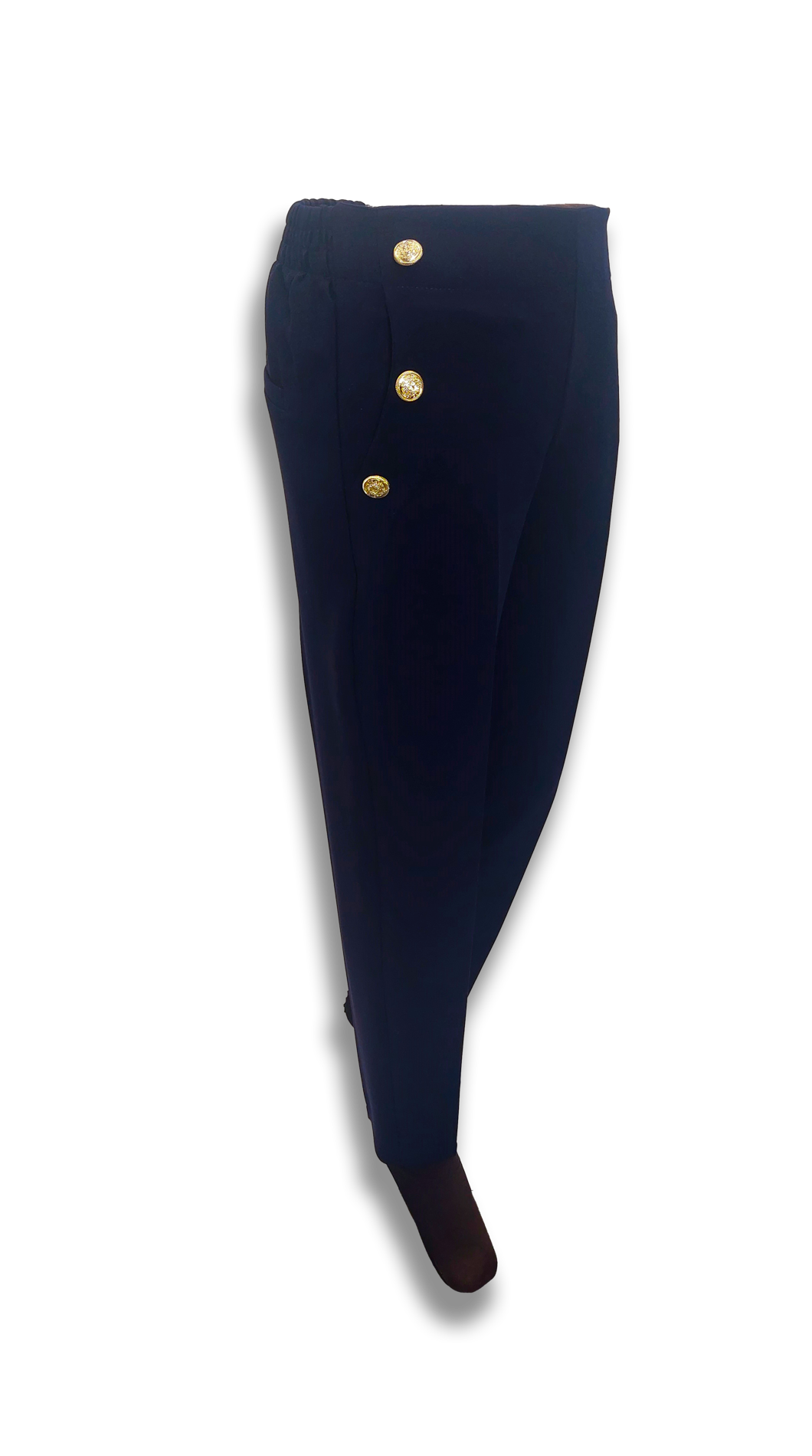 Nora dark blue button down pants product image