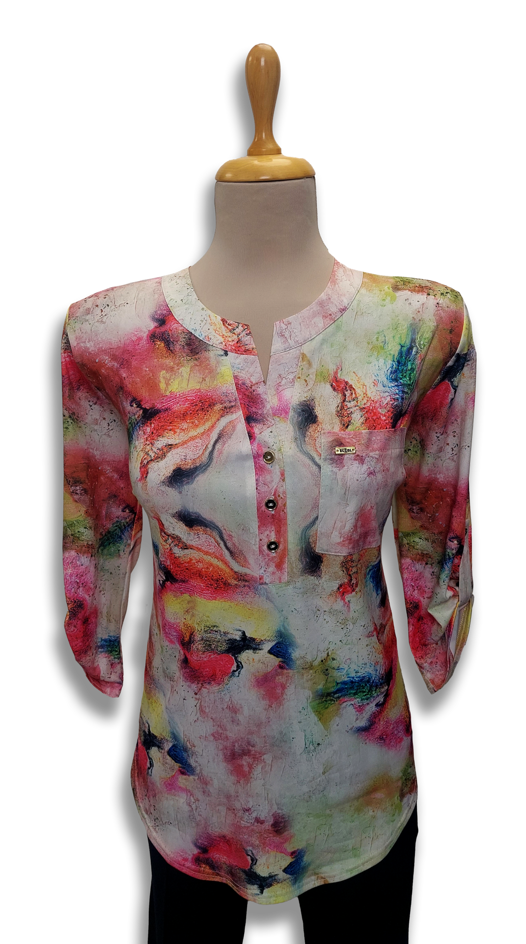 Ella pink pattern tunic product image