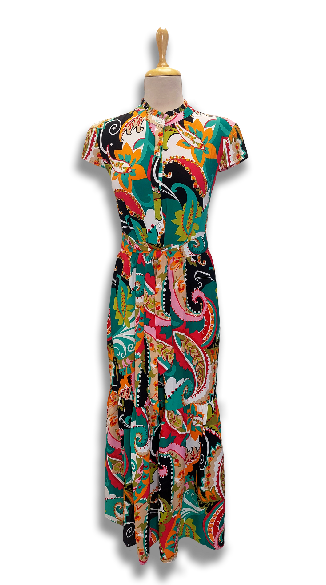 Frida green long dress product image