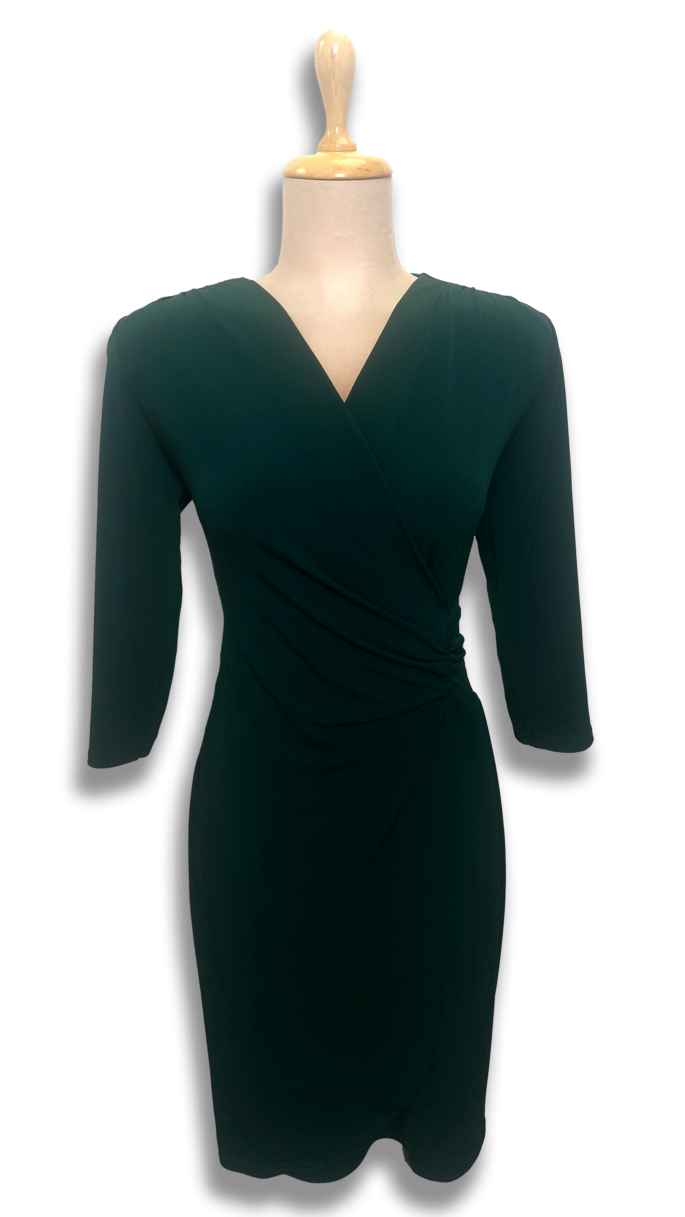 Réka pulled green dress product image