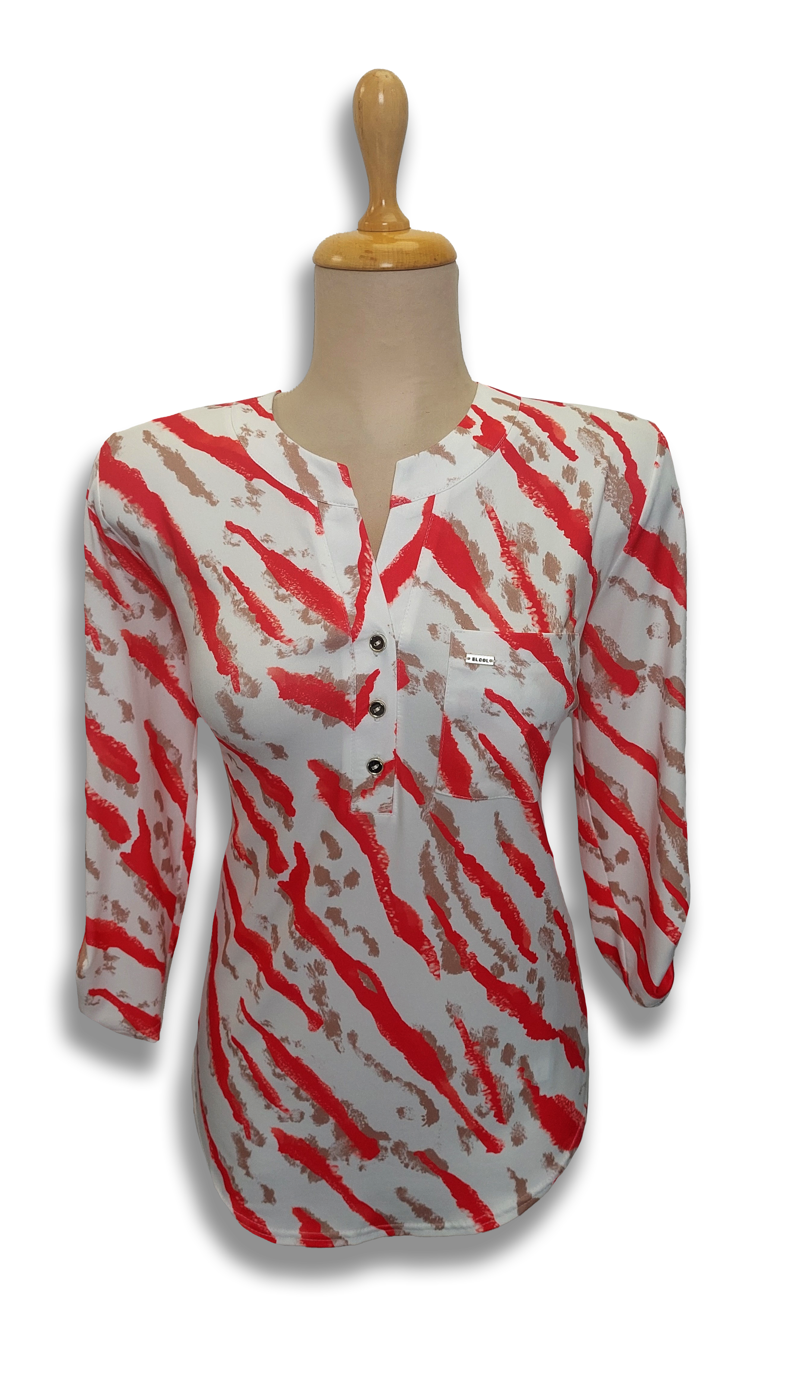 Ella salmon pattern tunic product image