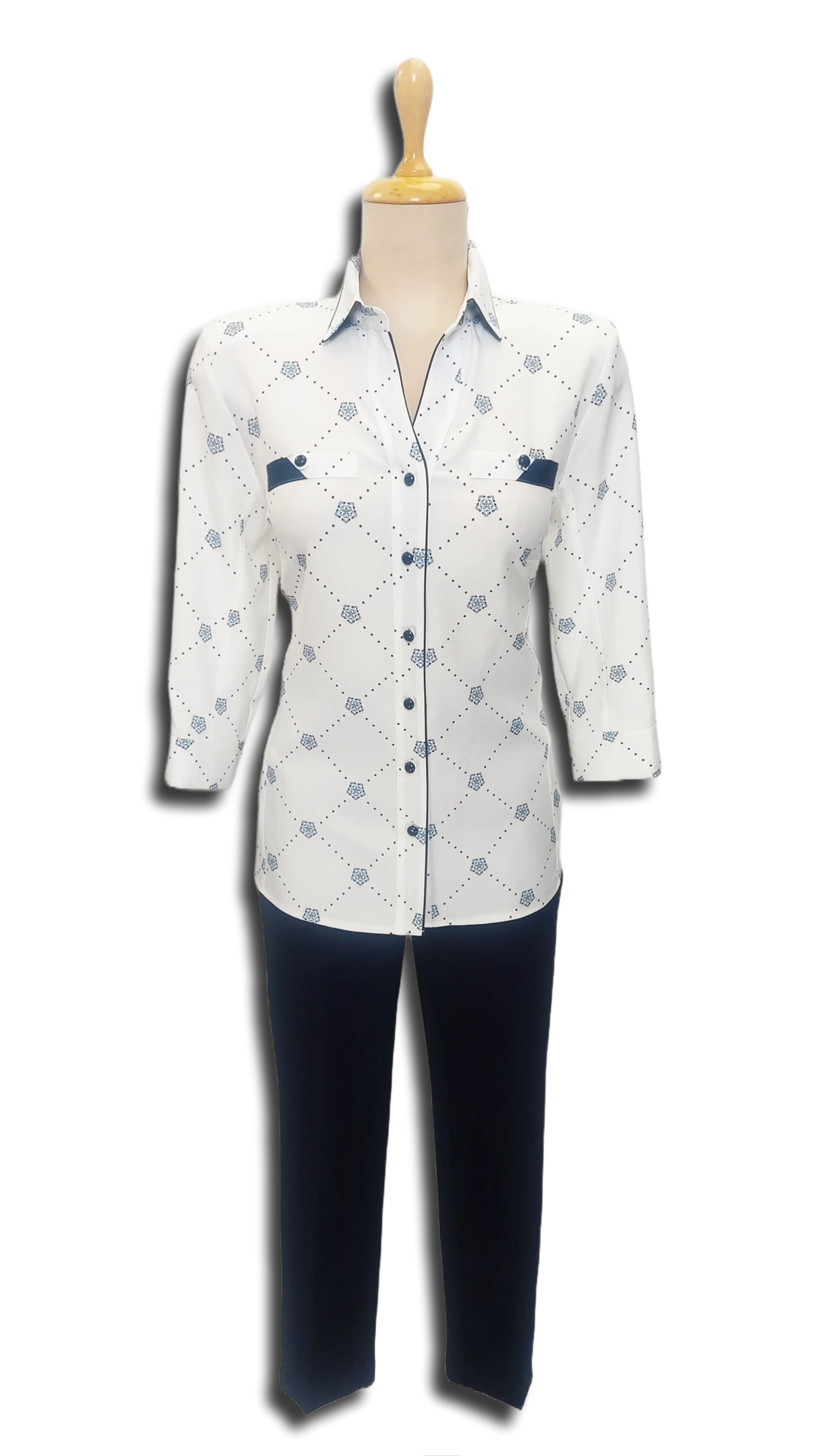 Early mandala pattern blouse product image