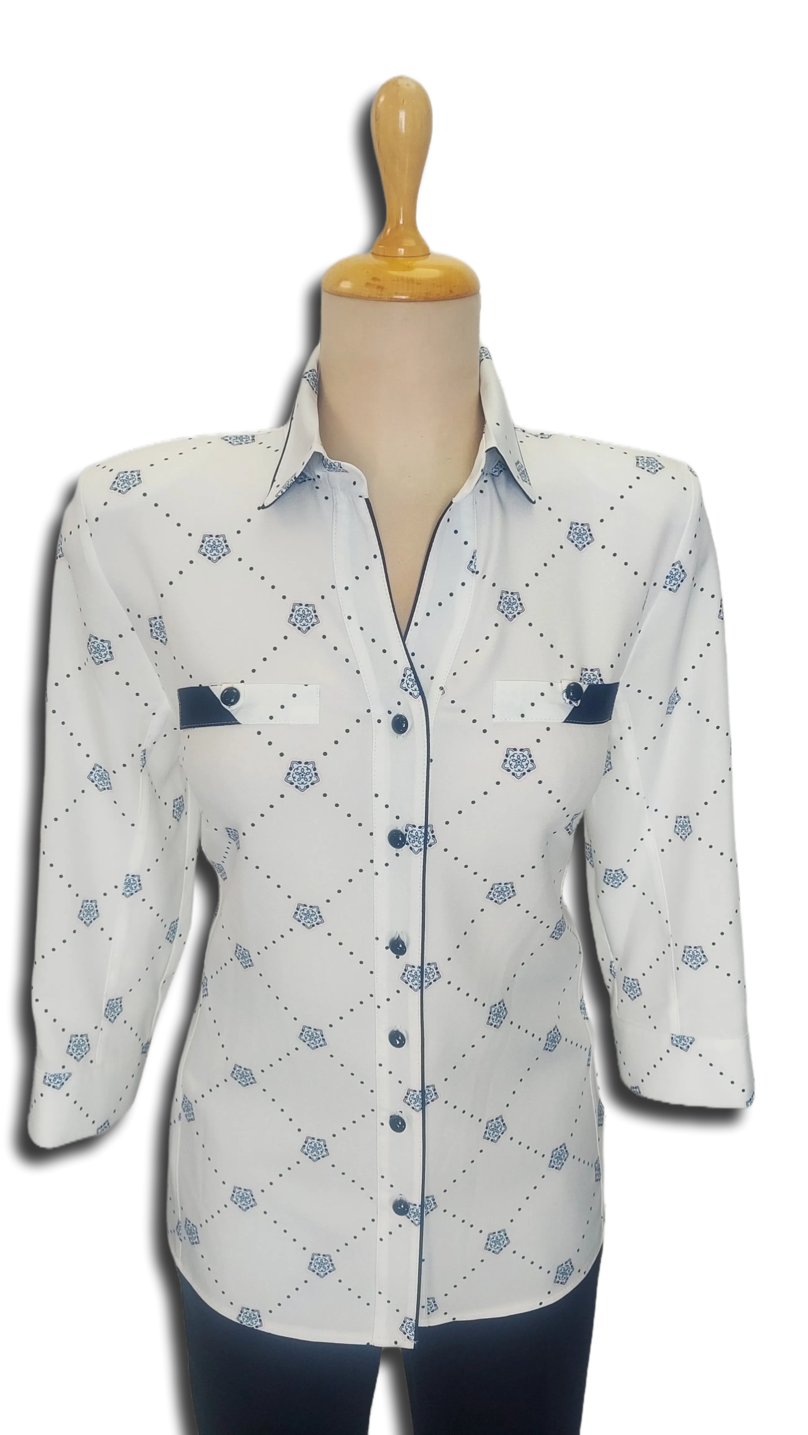 Early mandala pattern blouse product image