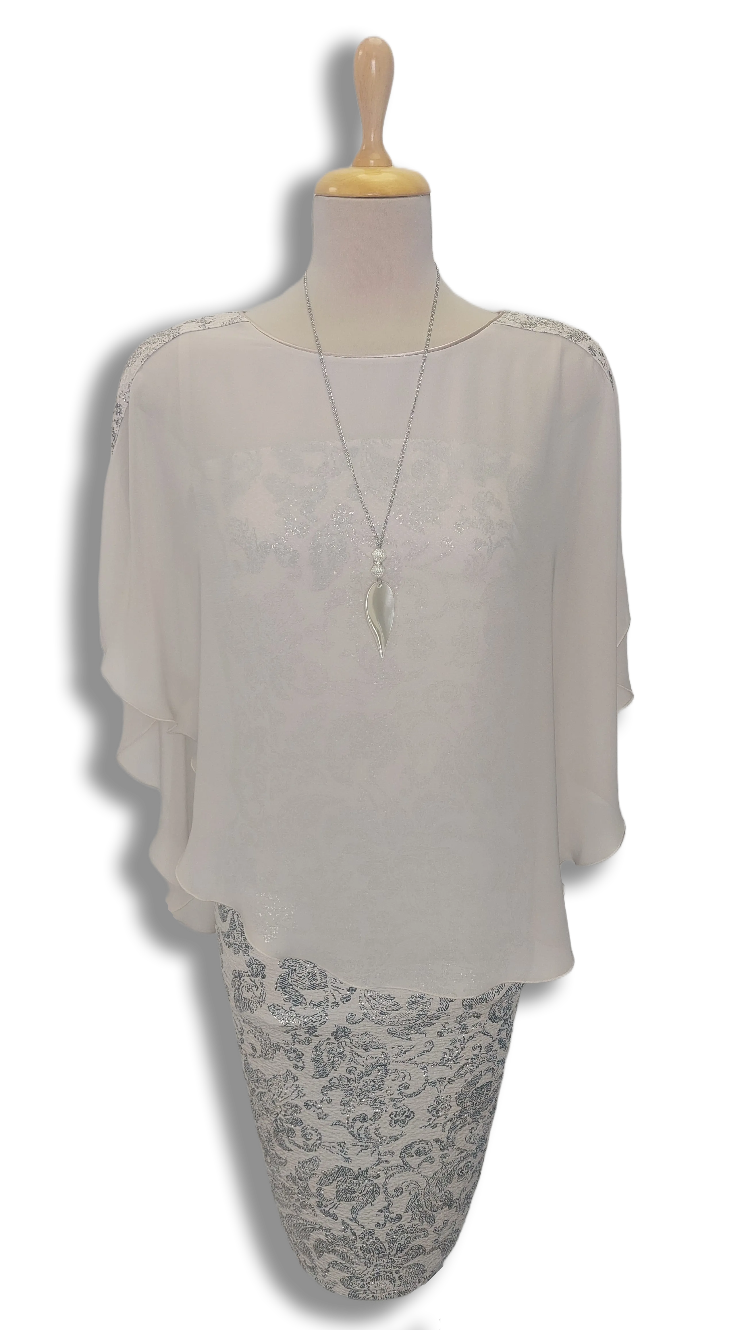 Barbara muslin drab-gold dress product image