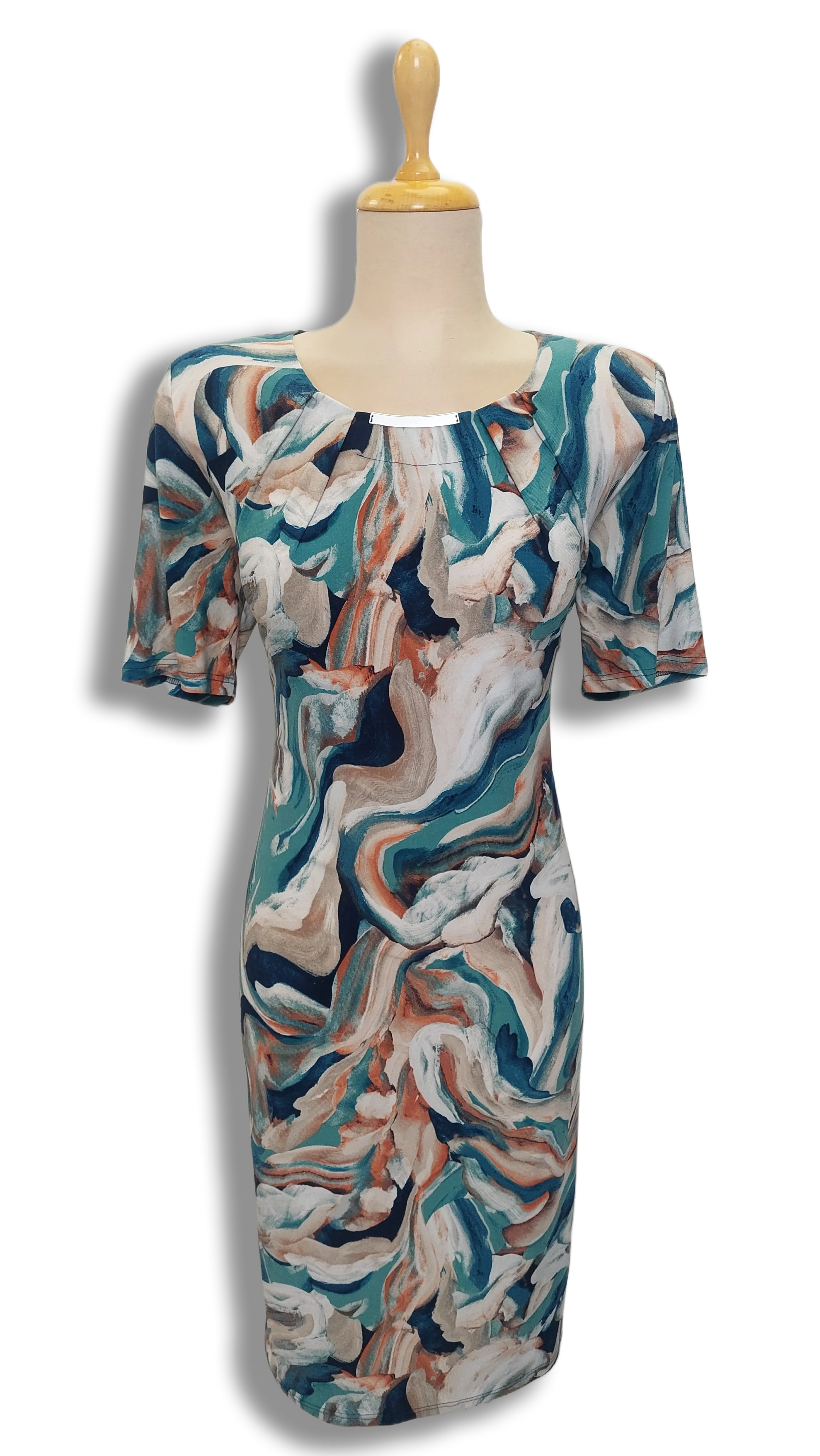 Tara straight brown pattern dress product image
