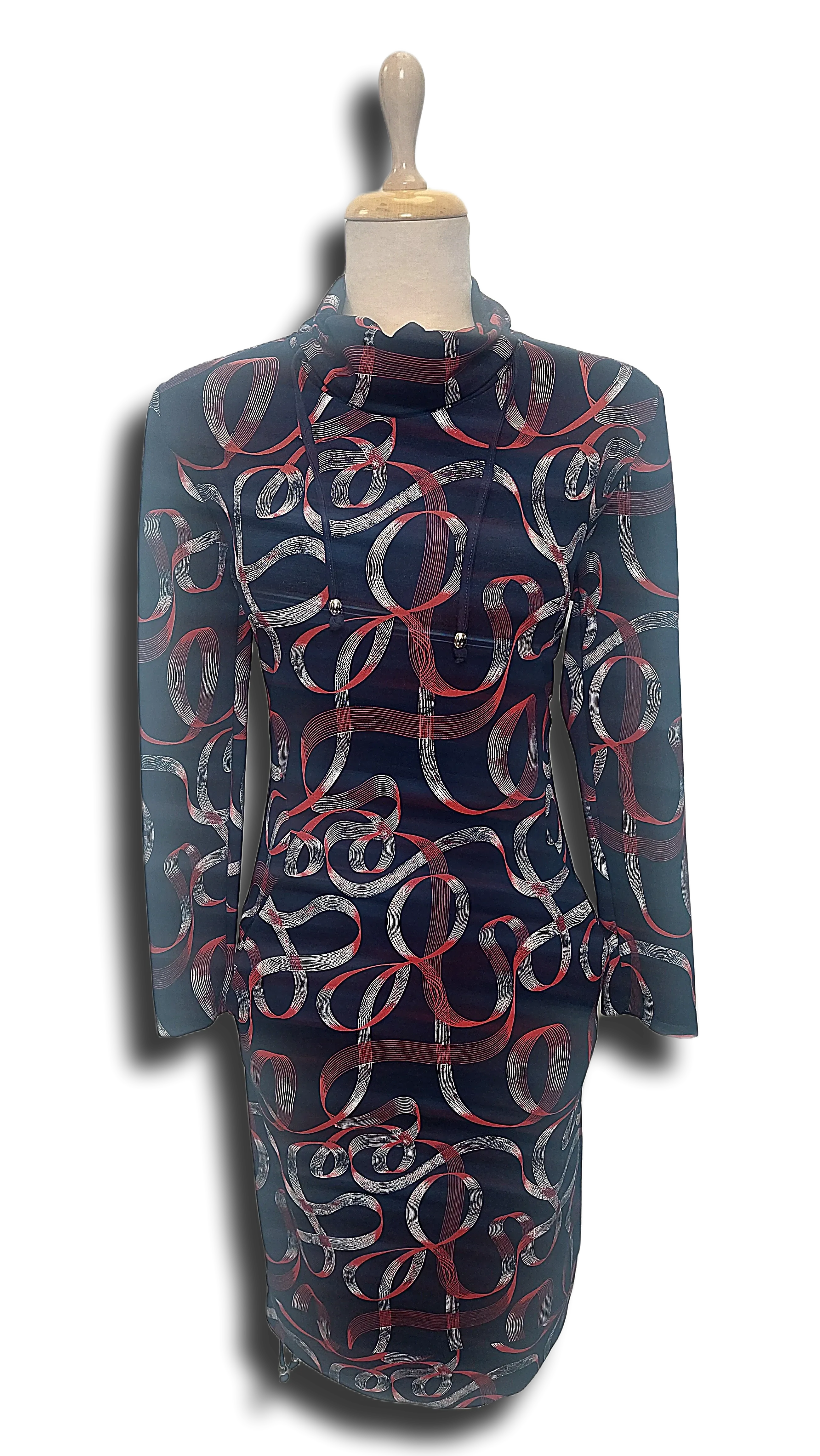 Réka pocket with red and blue ribbon dress product image