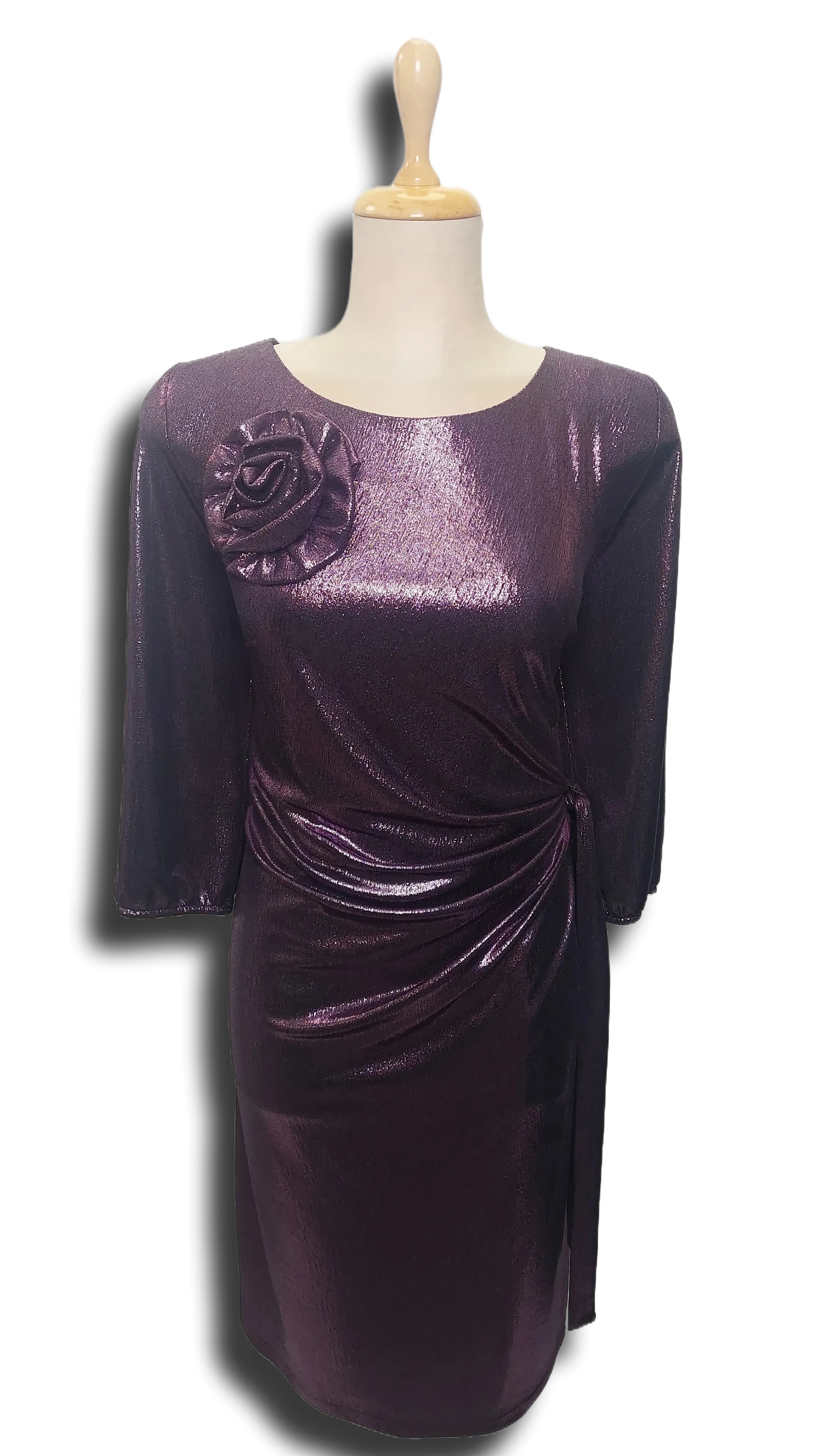Tilda dress mauve lurex dress product image