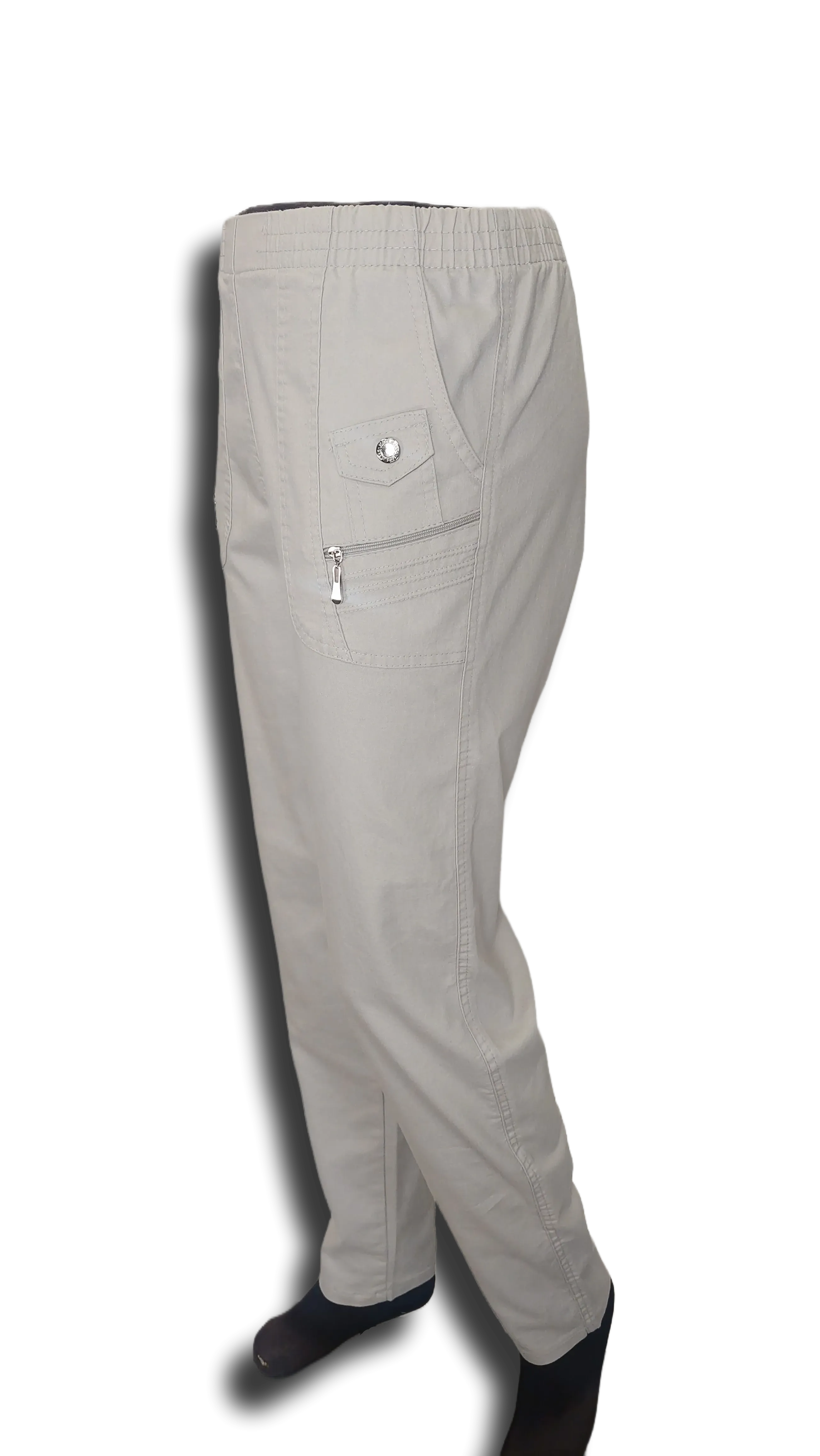 Ivett linen long drab pants product image
