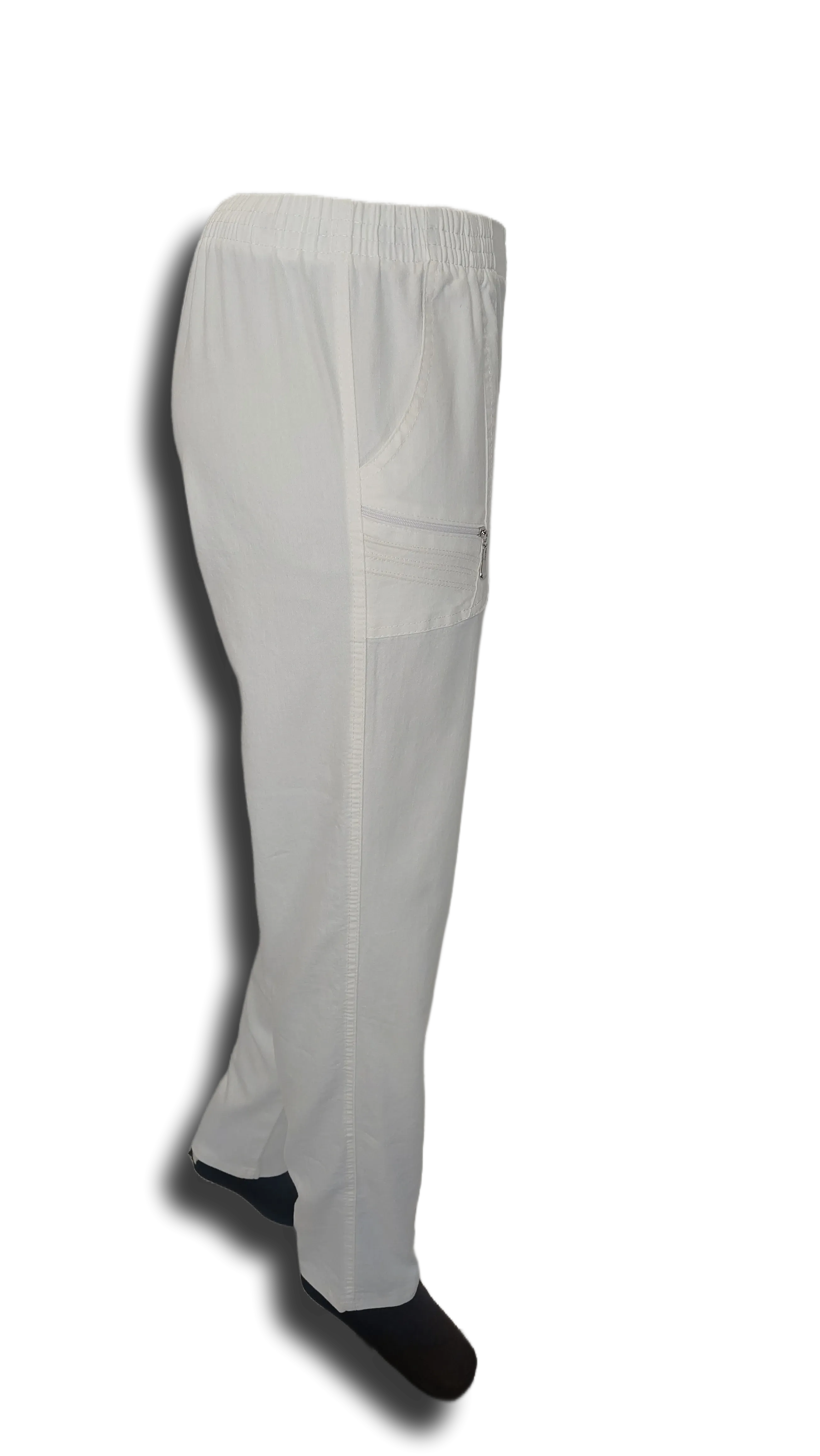 Ivett linen long white pants product image