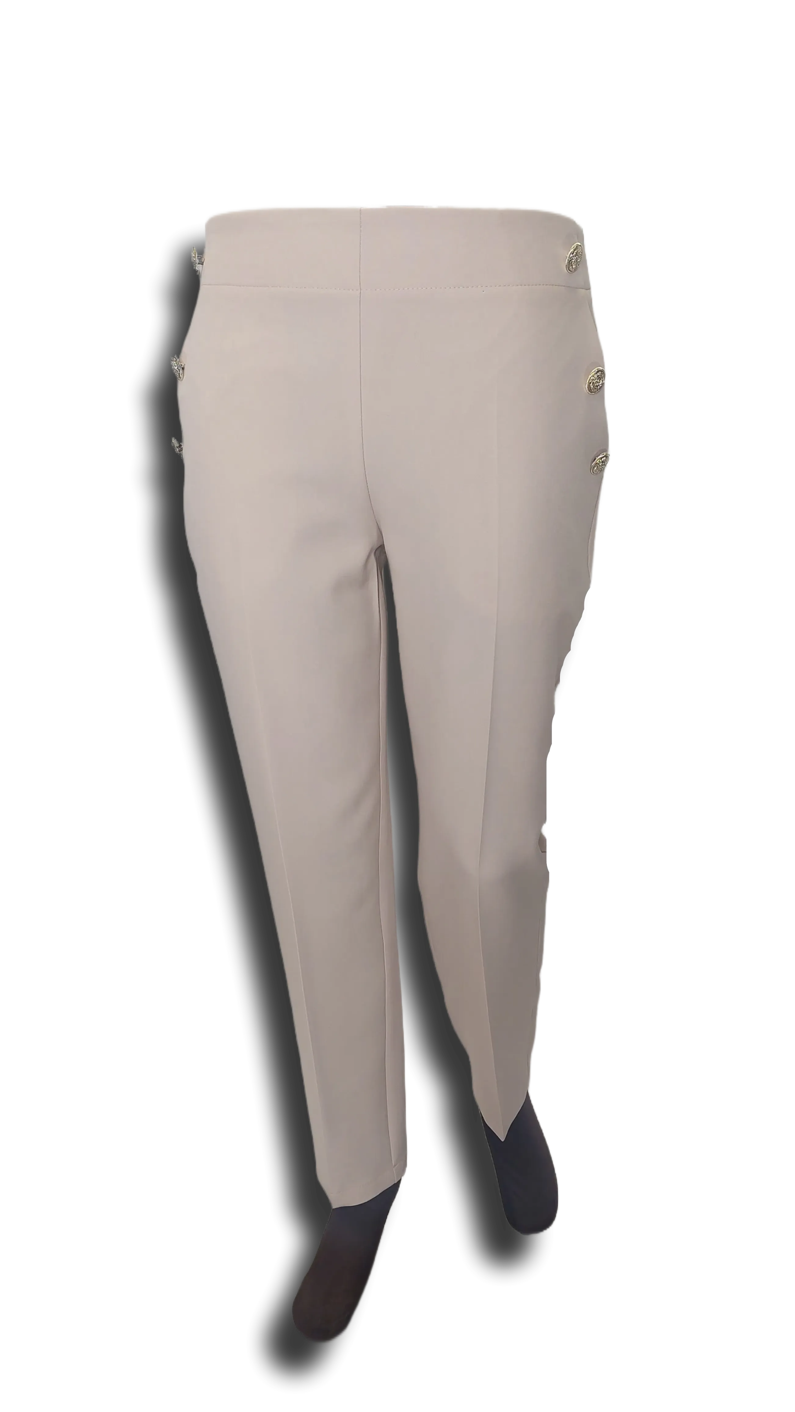 Nora button beige pants product image