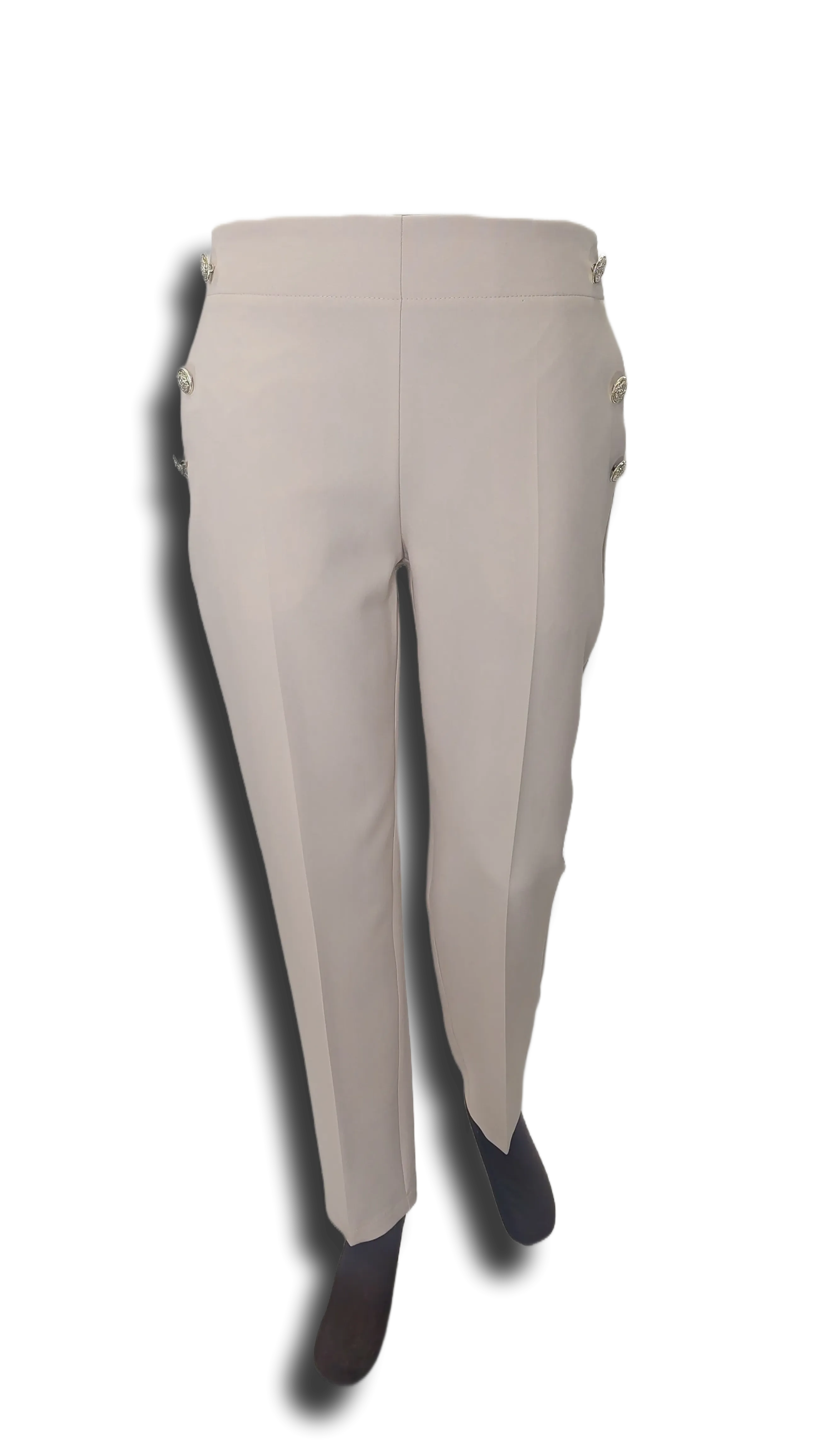 Nora button beige pants product image