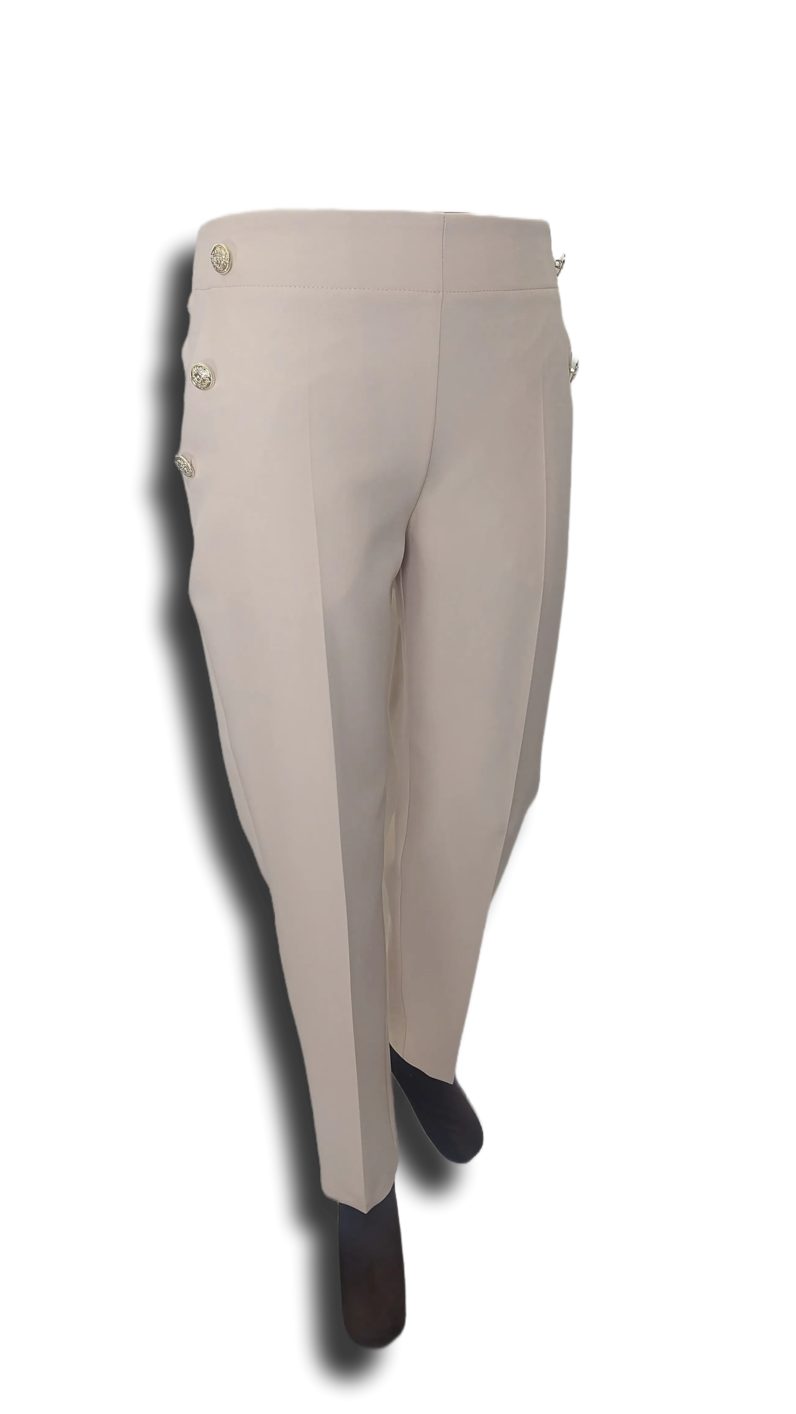 Nora button beige pants product image