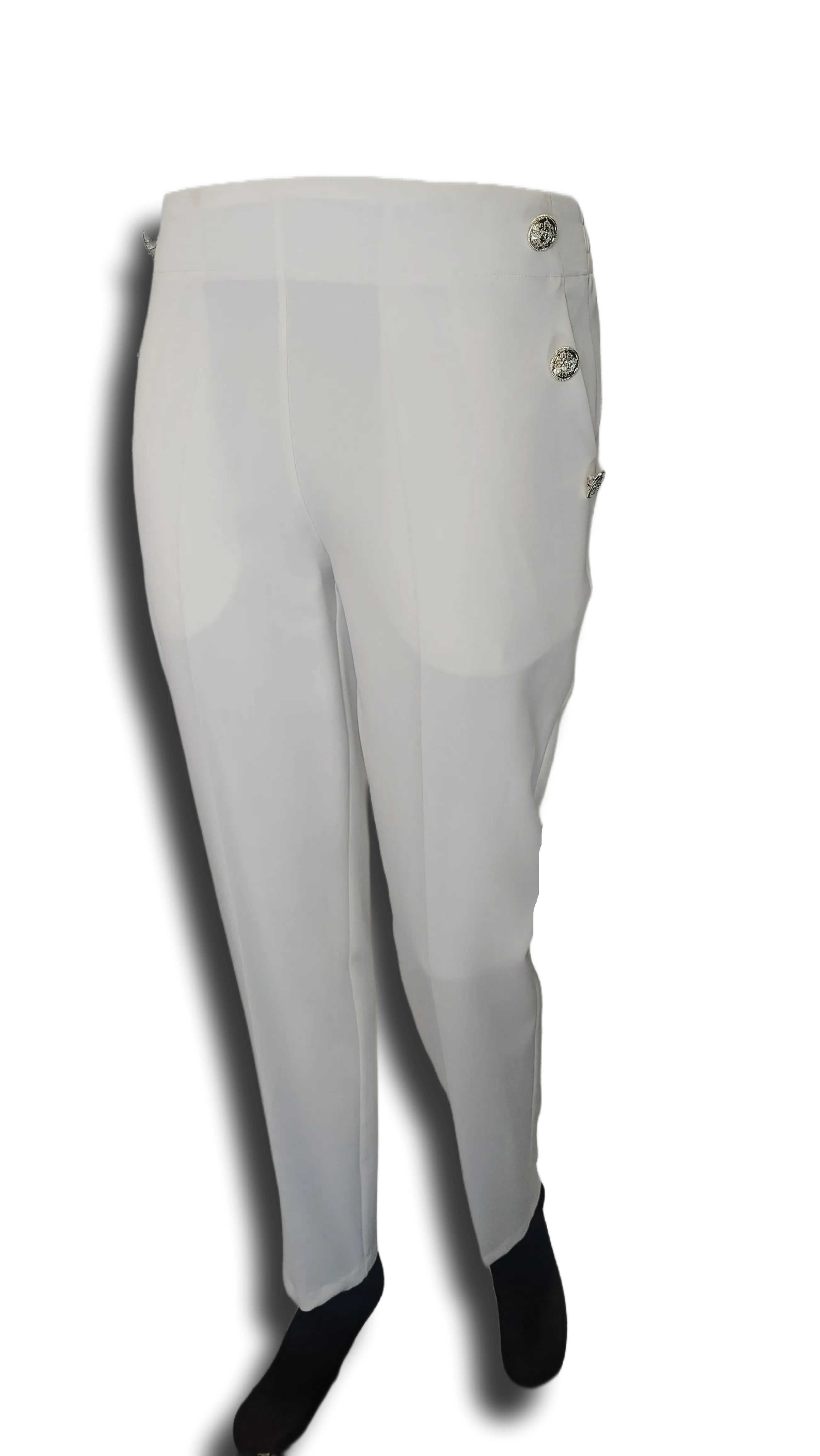 Nora button white pants product image
