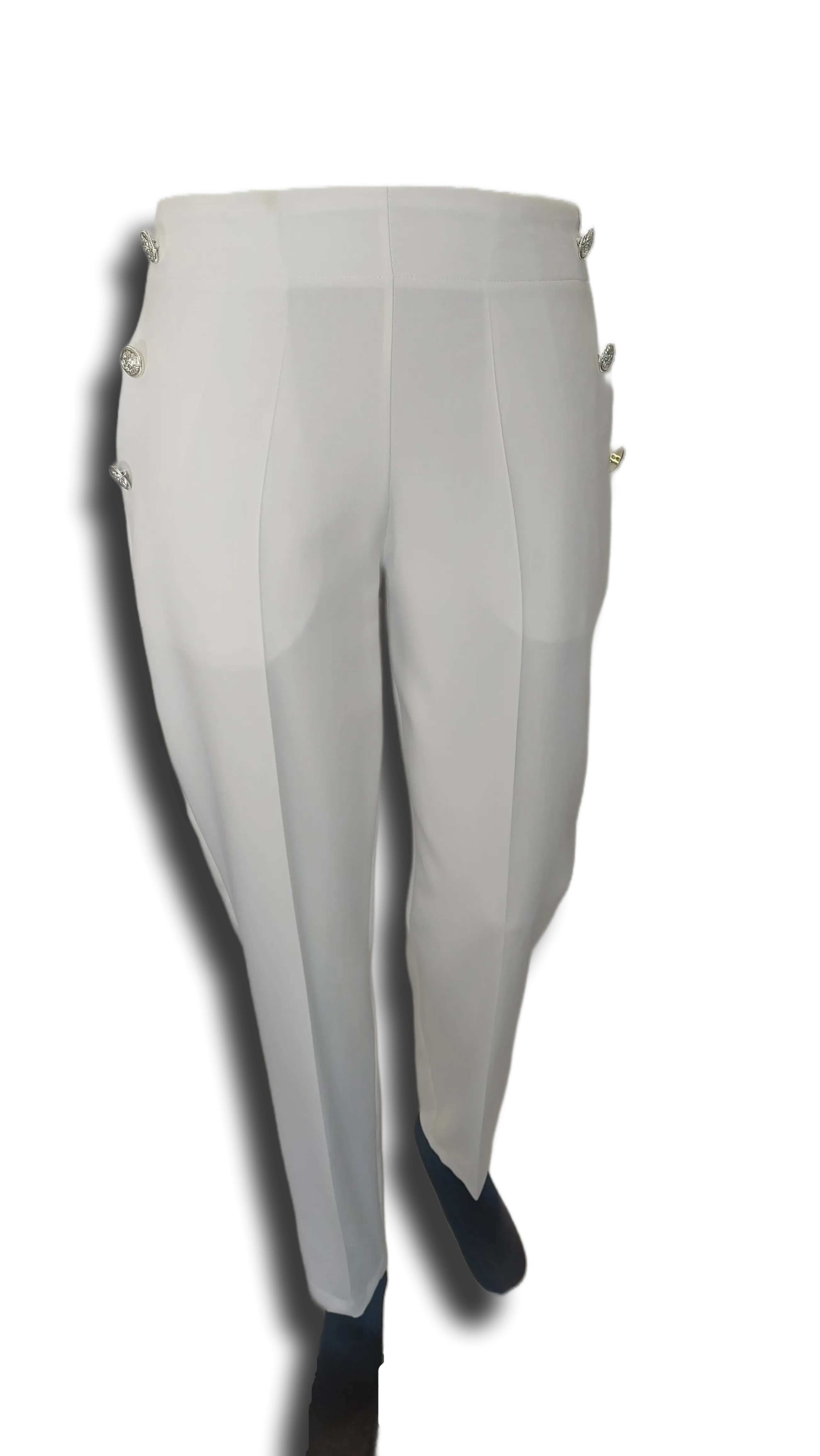 Nora button white pants product image