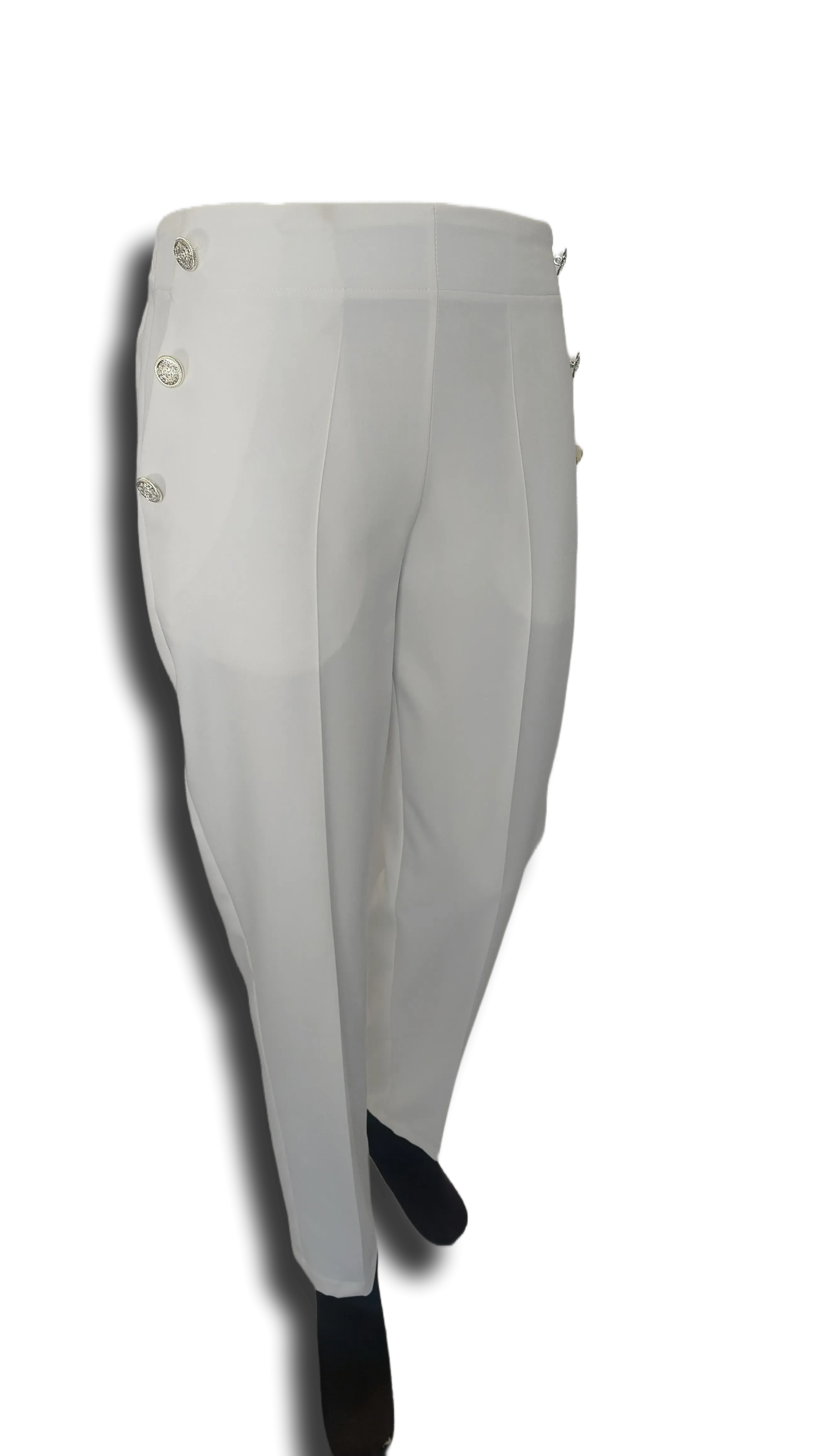 Nora button white pants product image