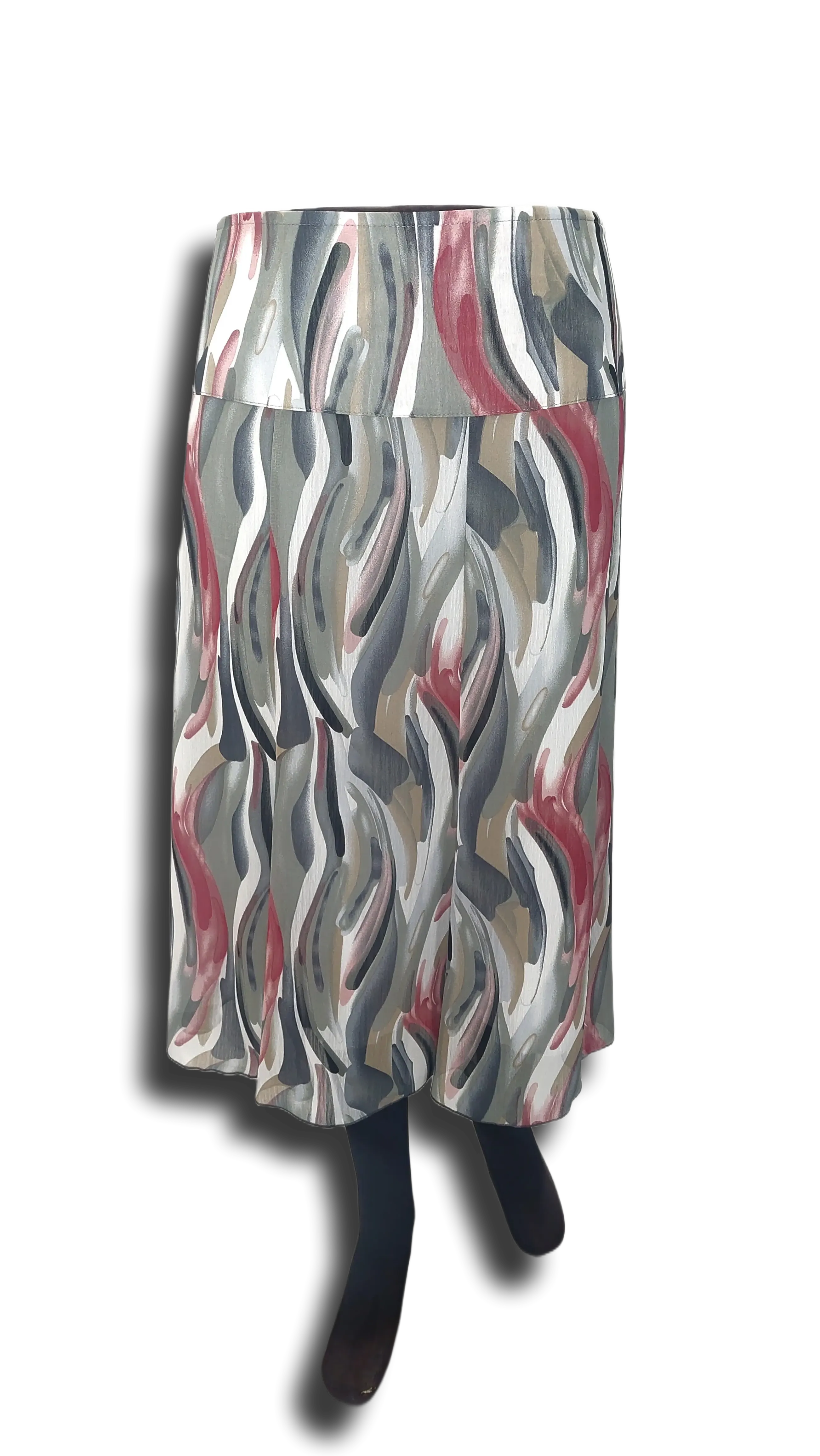 Greta muslin with teal and burgundy pattern skirt product image