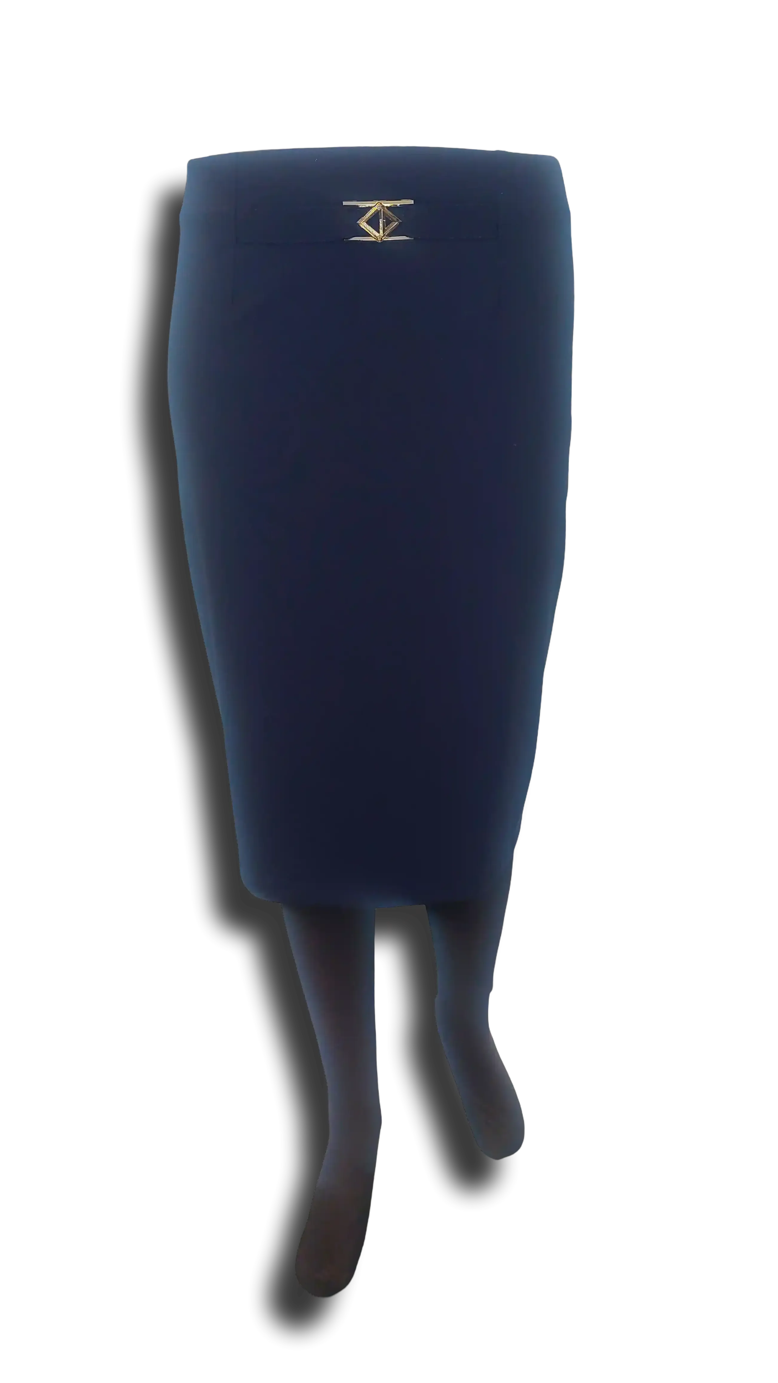 Greta straight dark blue skirt product image