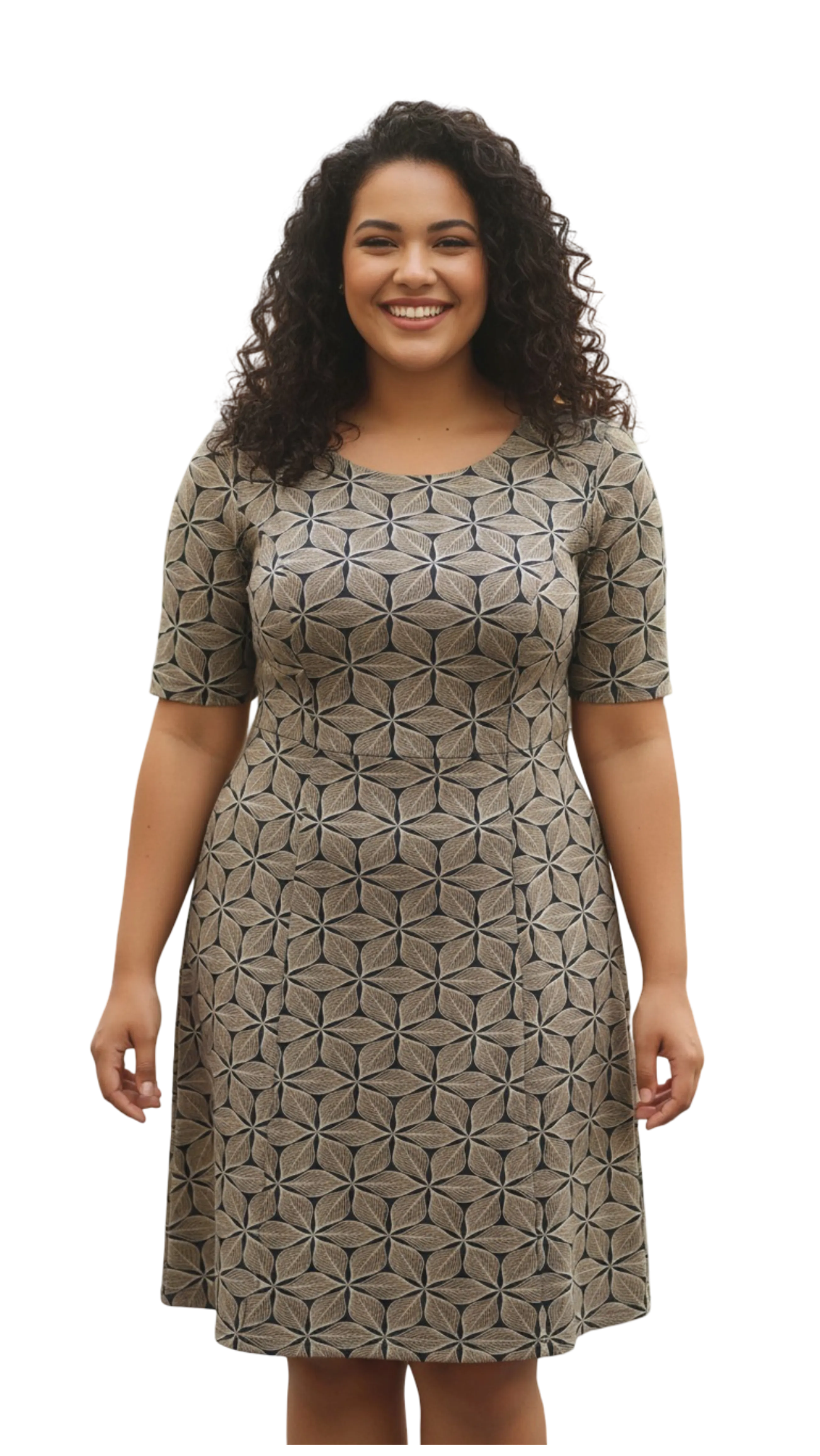 Aida beige floral dress product image