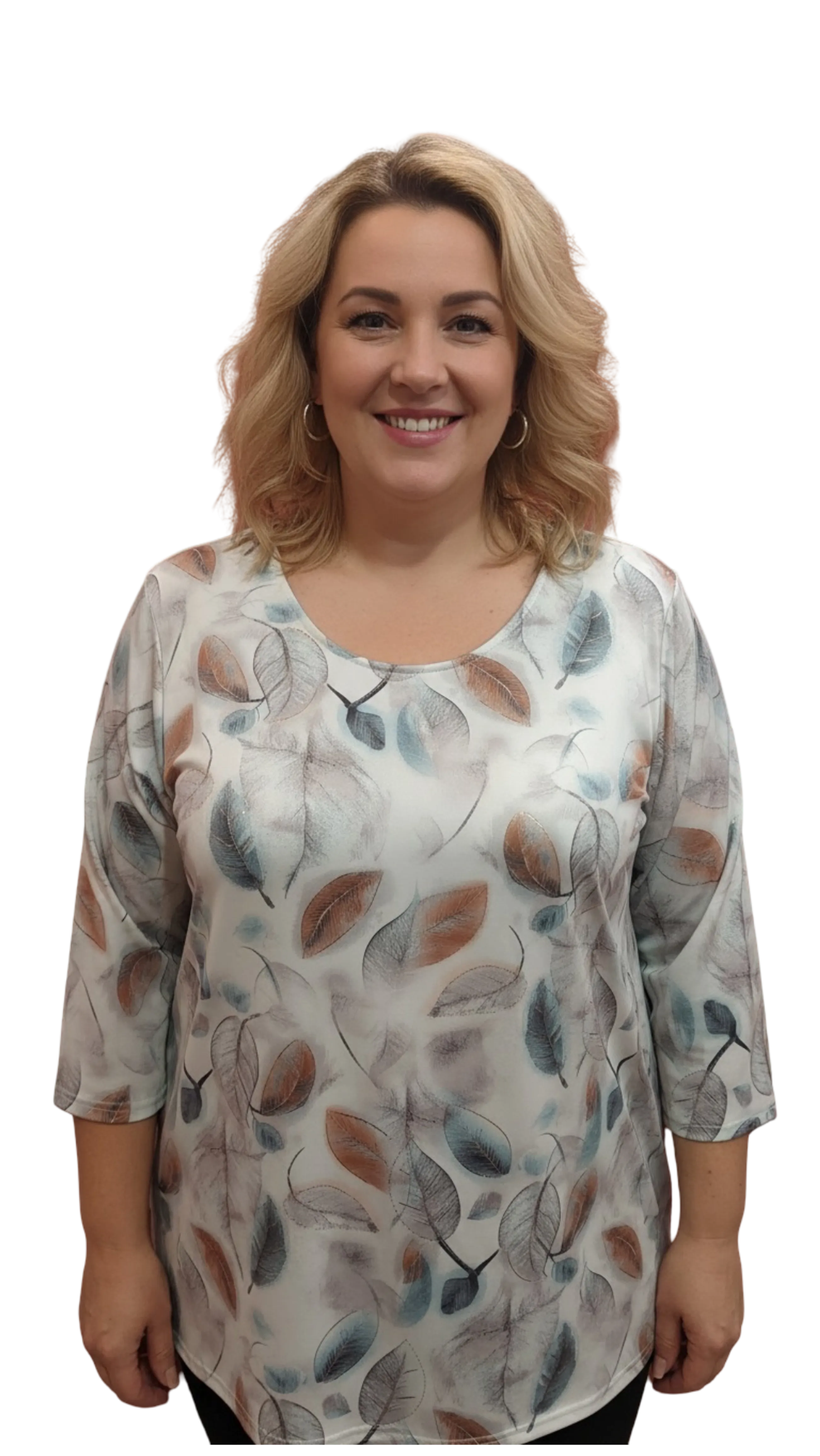 Elli tunic with leaf pattern blouse product image