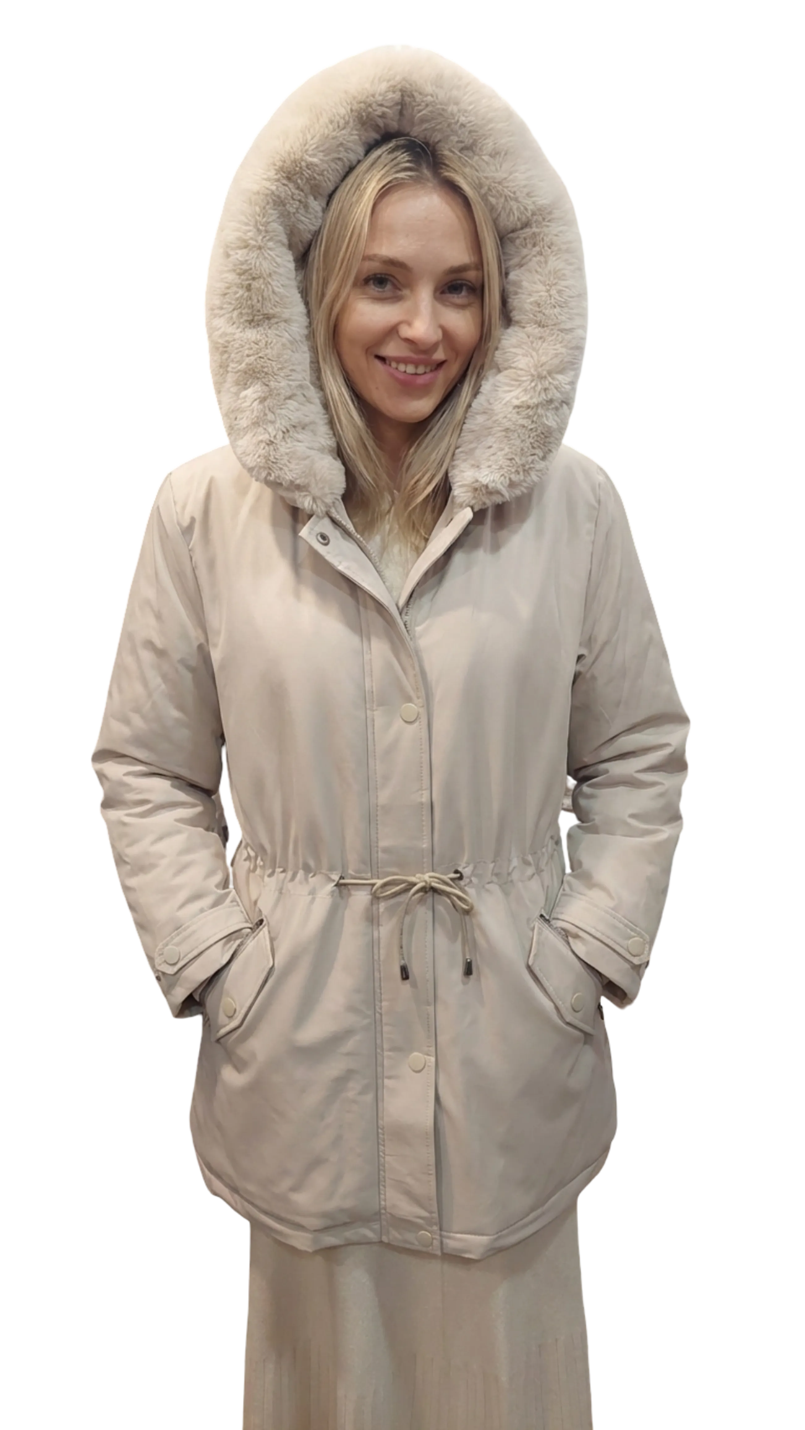 Helga is a smooth cream color jacket product image