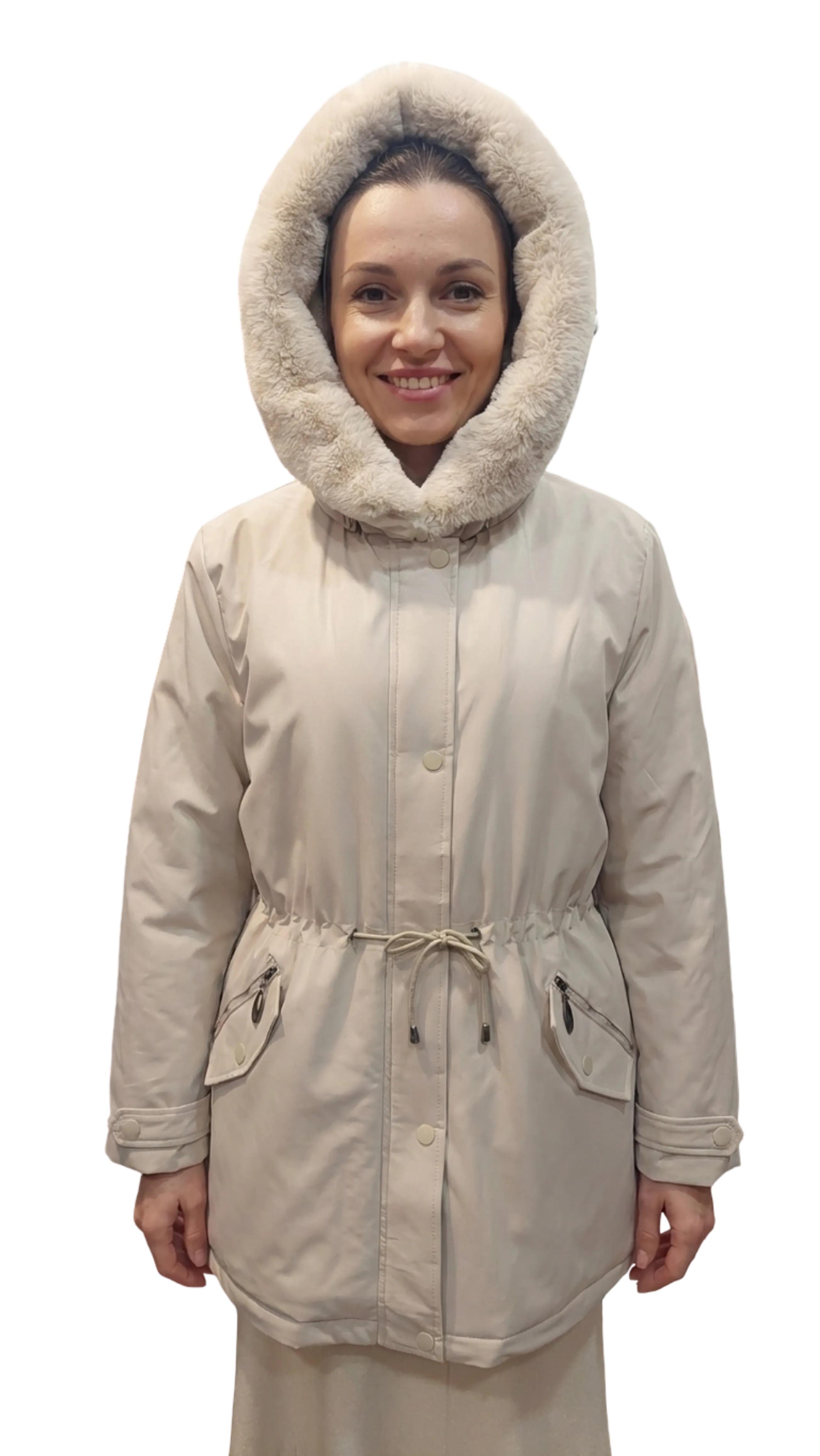 Helga is a smooth cream color jacket product image
