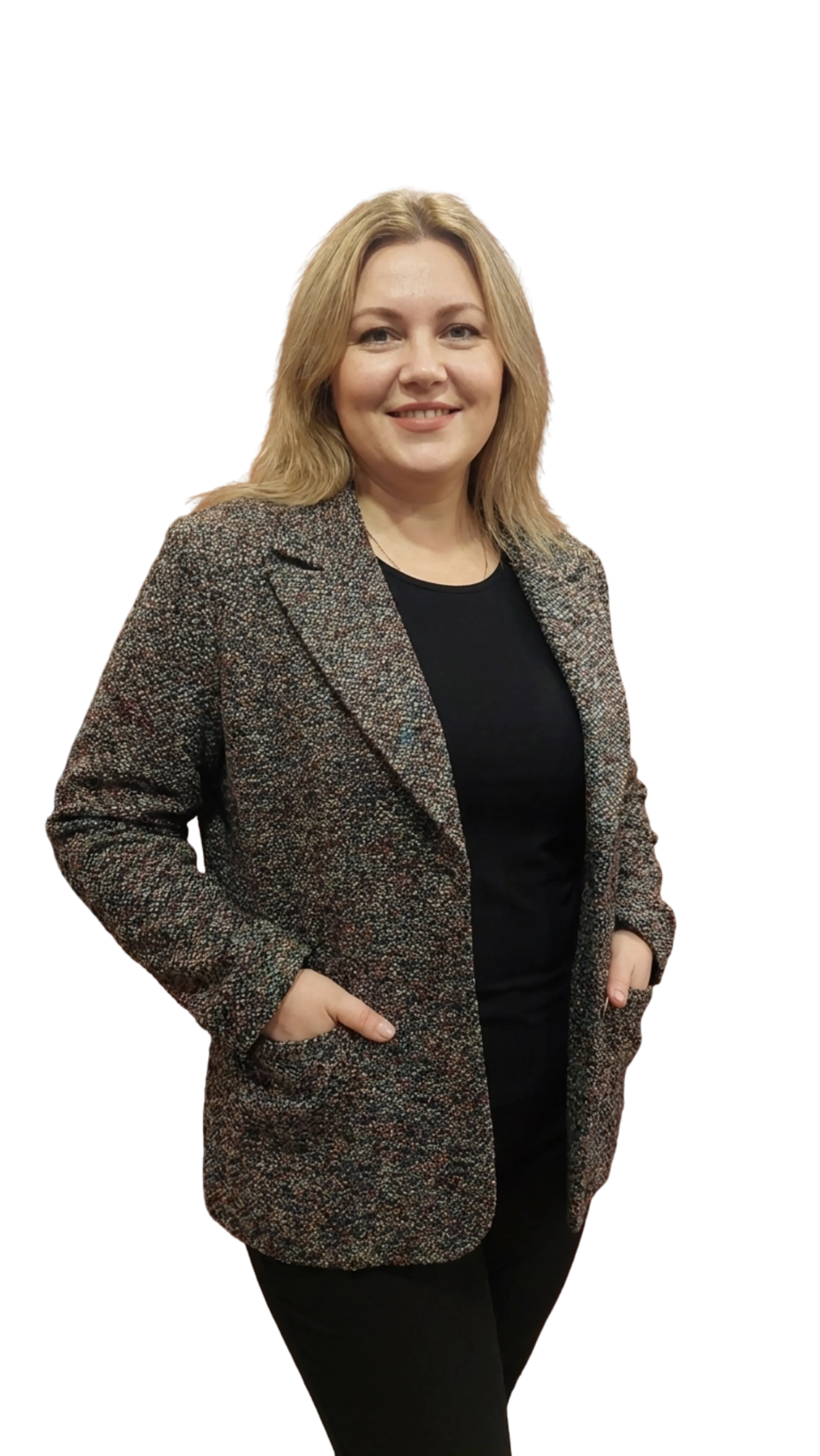 Kinga tabby elongated colored blazer product image