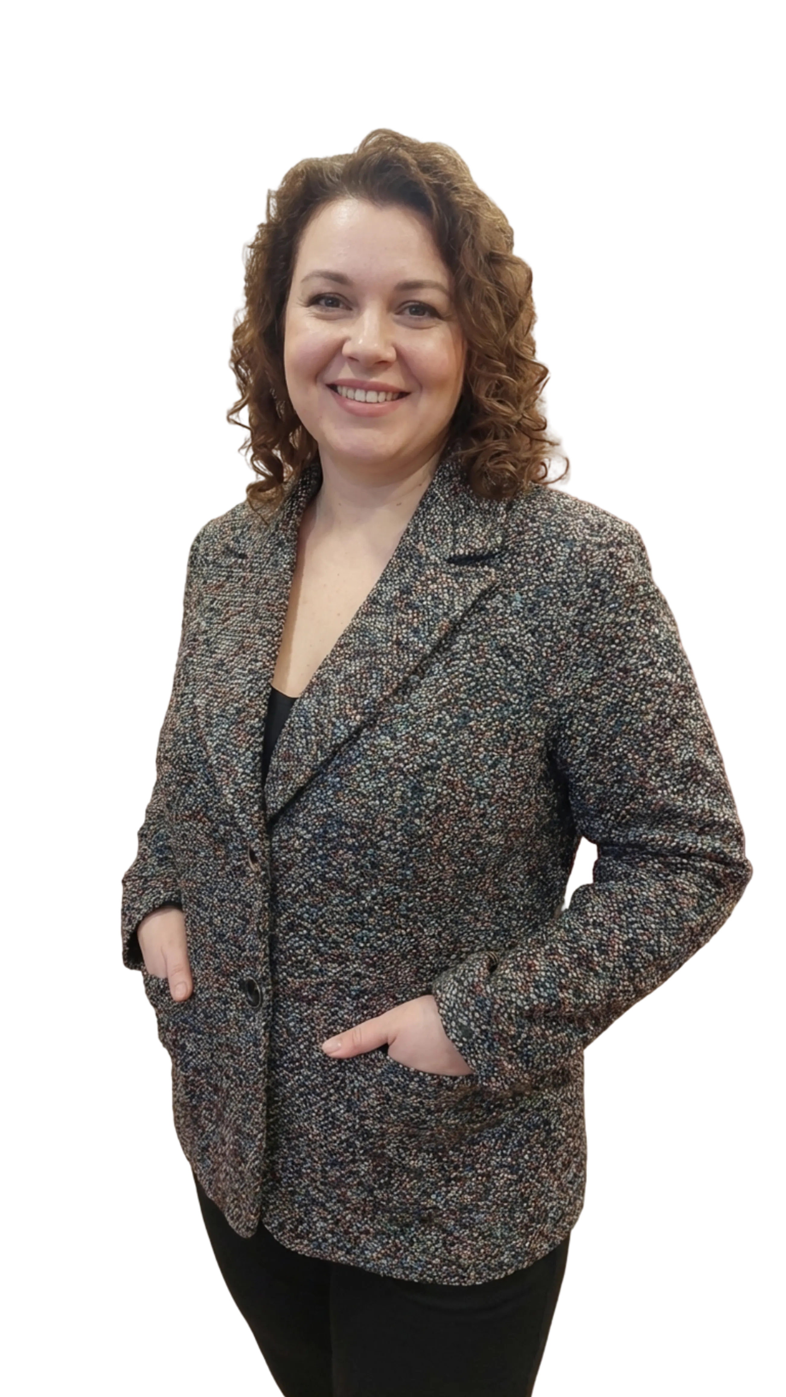 Kinga tabby elongated colored blazer product image