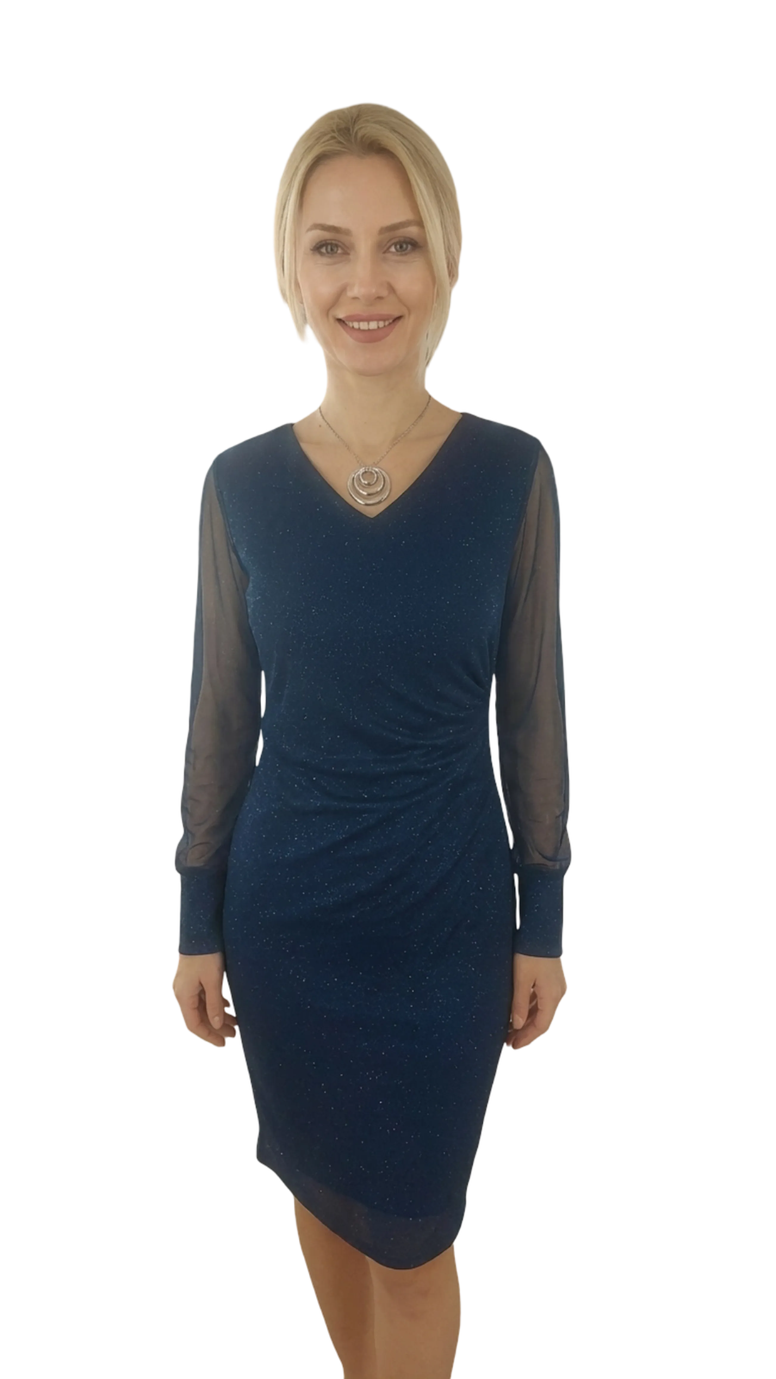 Tilda blue lurrex dress product image