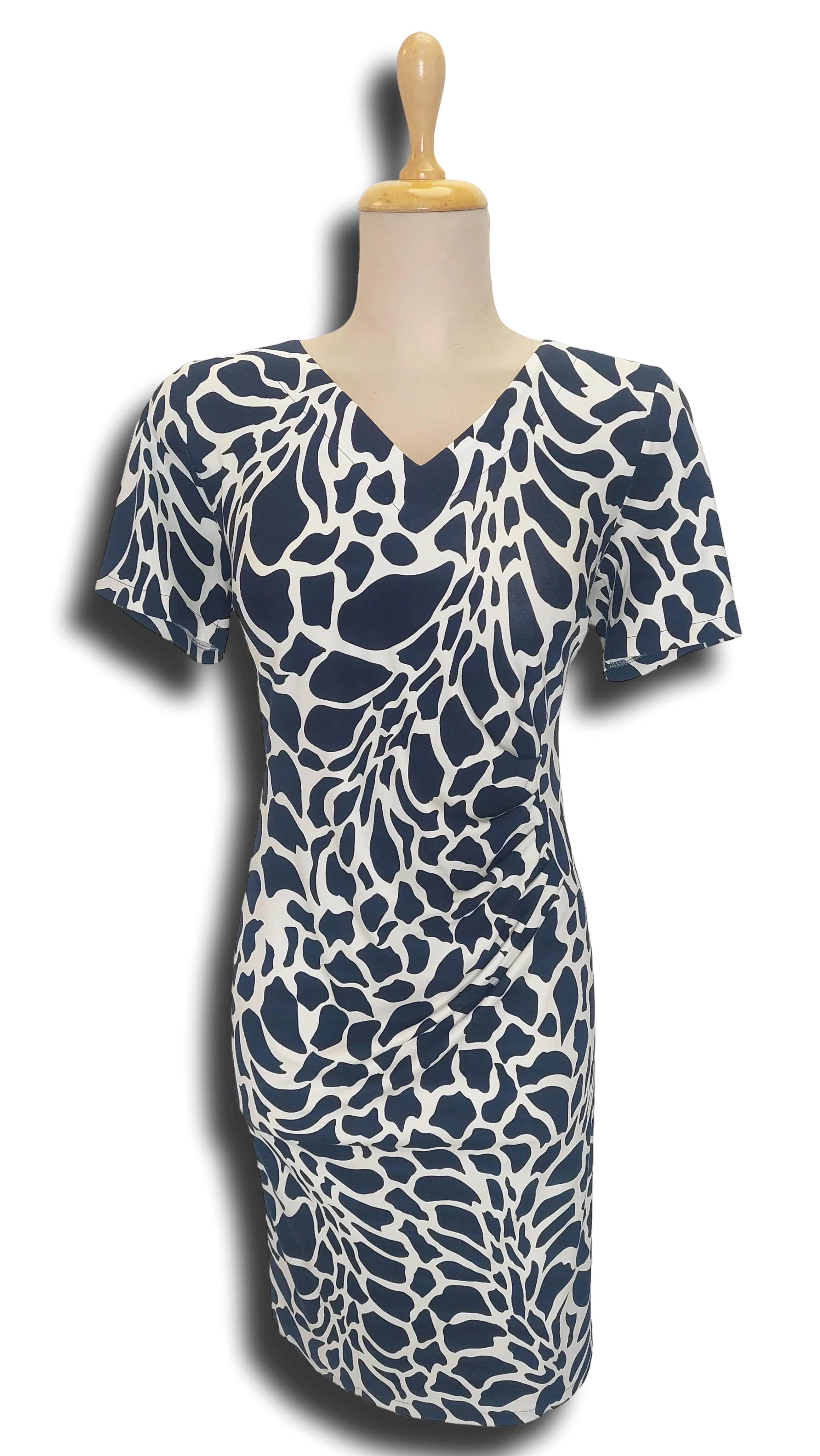 Anna drawn dark blue pattern dress product image